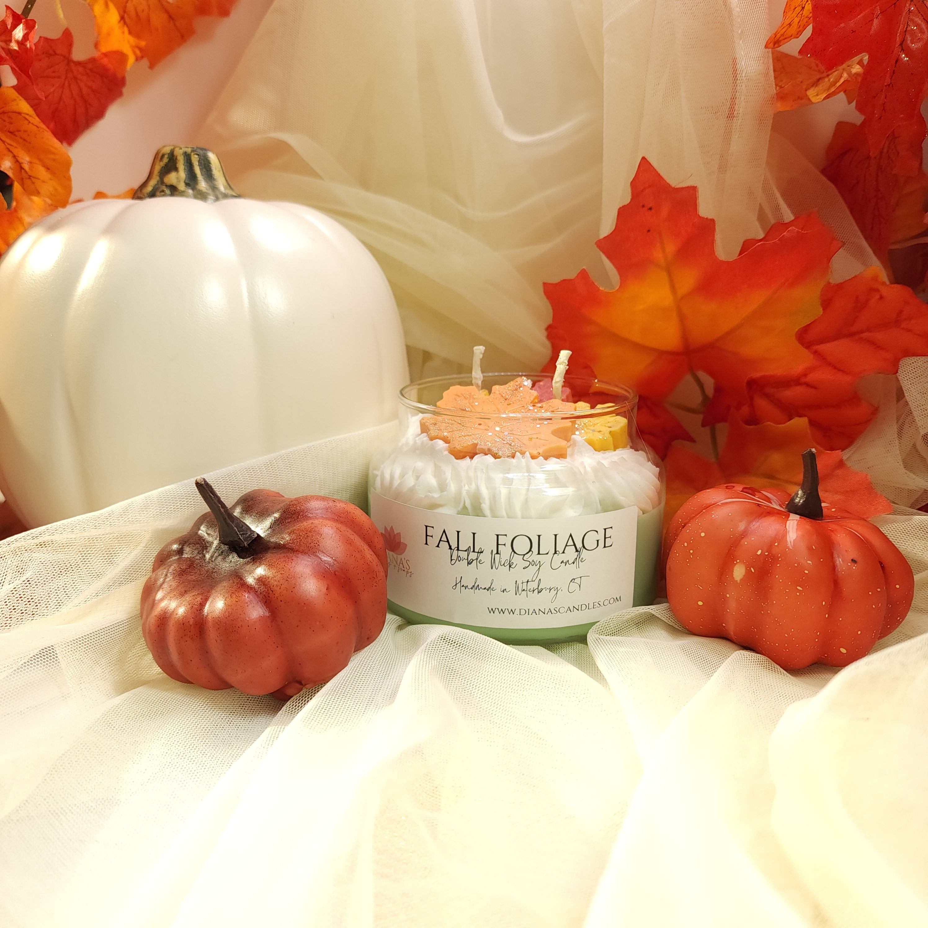 Fall Foliage Double Wick Candle Diana's Candles and Soaps