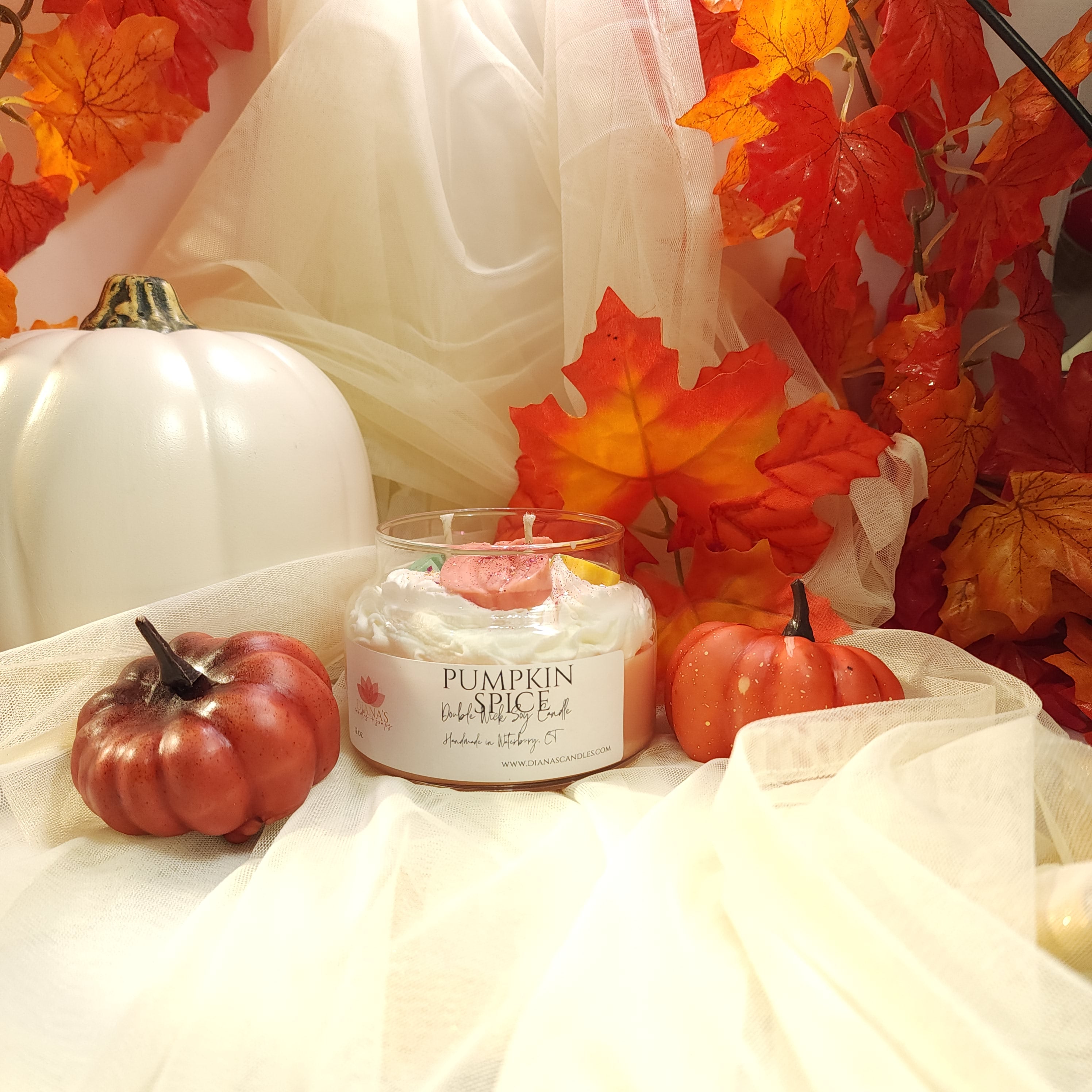 Pumpkin Spice Double Wick Candle Diana's Candles and Soaps