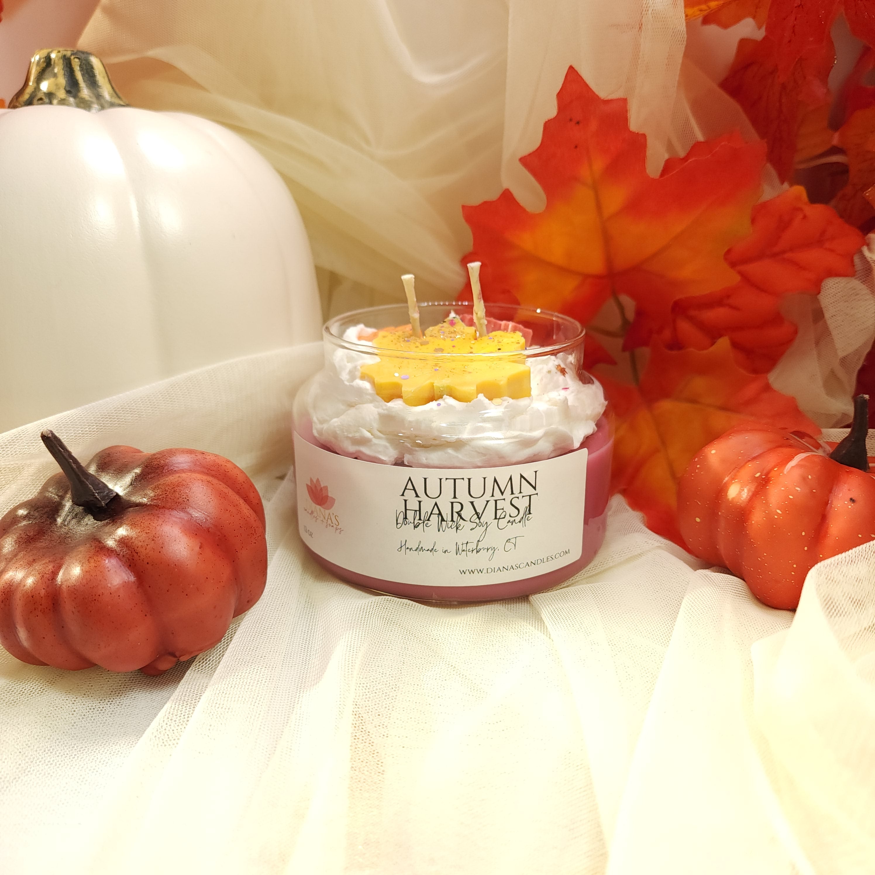 Autumn Harvest Double Wick Diana's Candles and Soaps