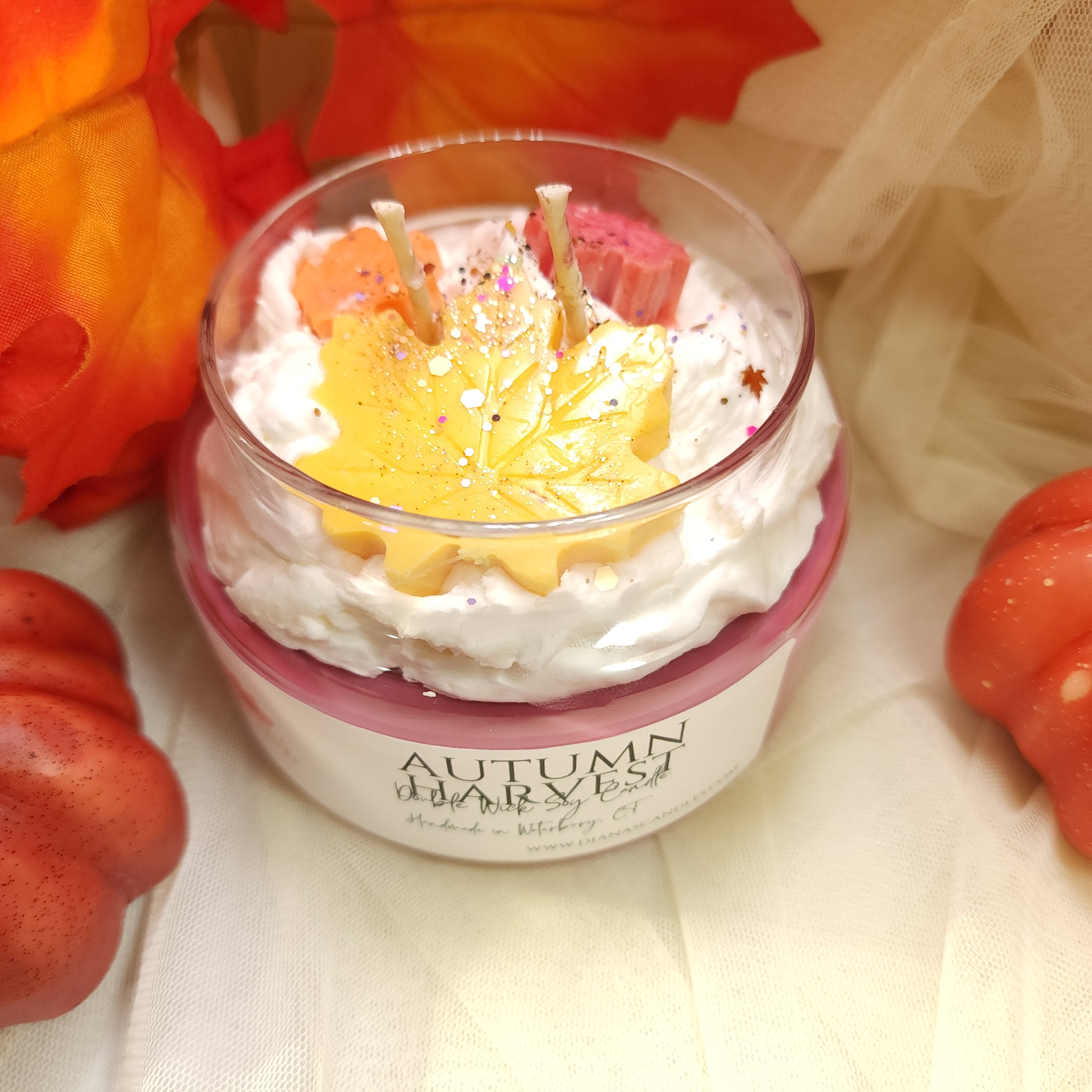 Autumn Harvest Double Wick Diana's Candles and Soaps