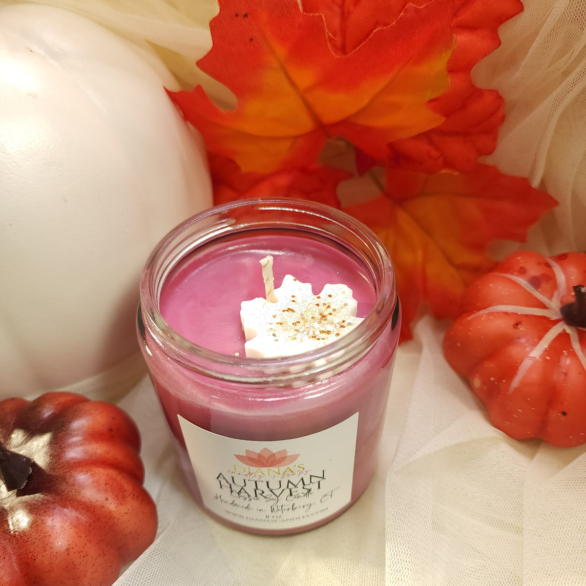 Autumn Harvest Jar Candle Diana's Candles and Soaps