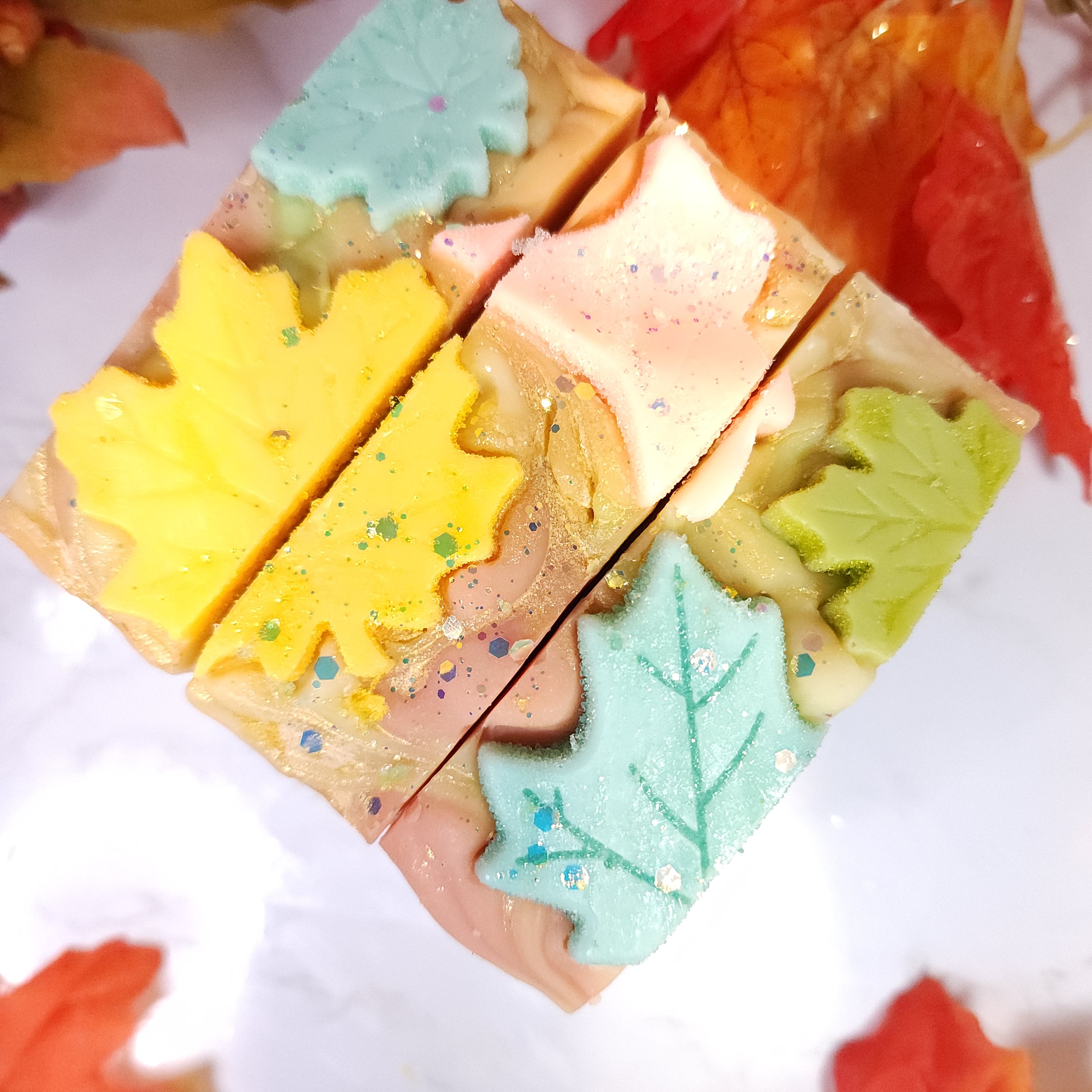 Fall Leaves Soap Bar Diana's Candles and Soaps