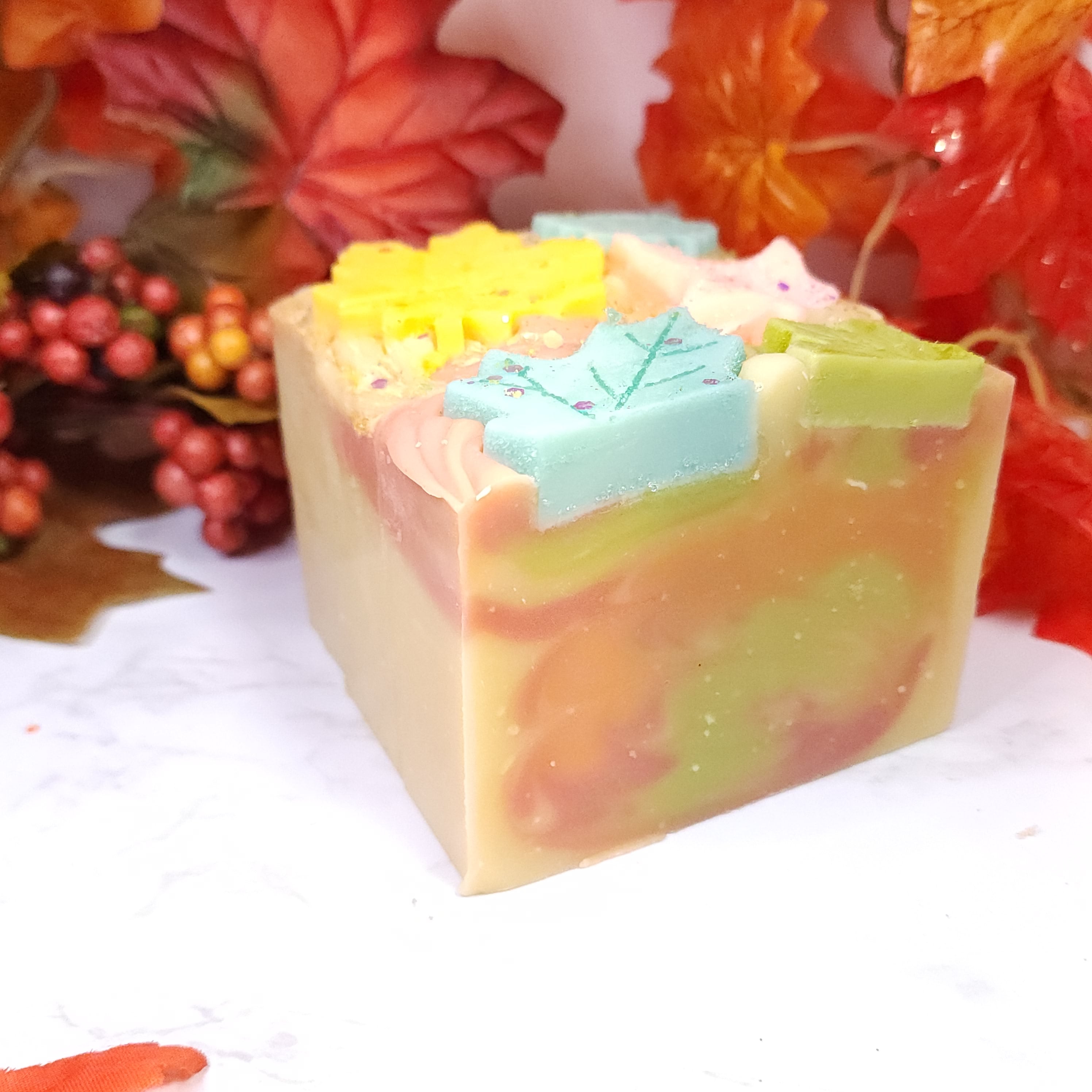 Fall Leaves Soap Bar Diana's Candles and Soaps