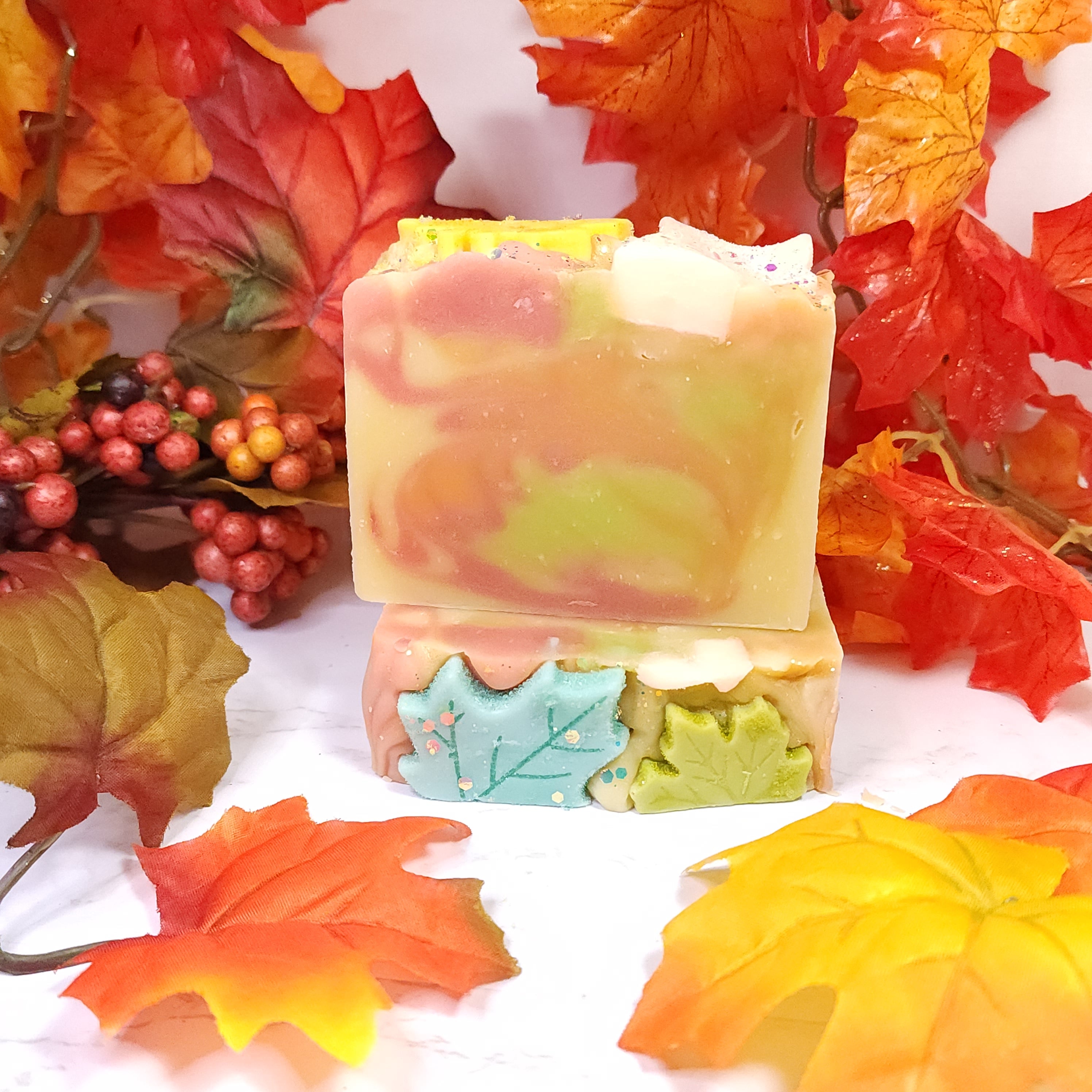 Fall Leaves Soap Bar Diana's Candles and Soaps