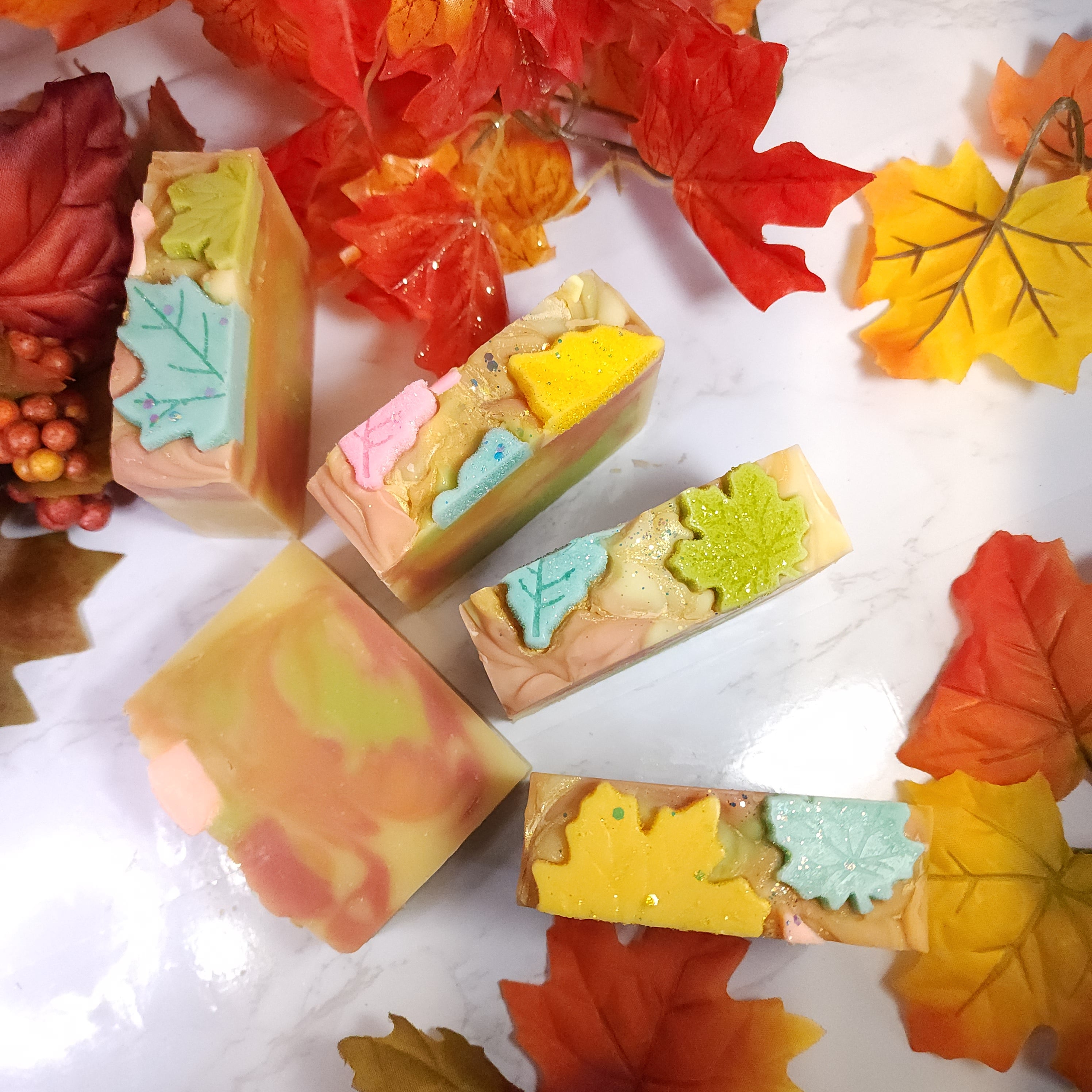 Fall Leaves Soap Bar Diana's Candles and Soaps