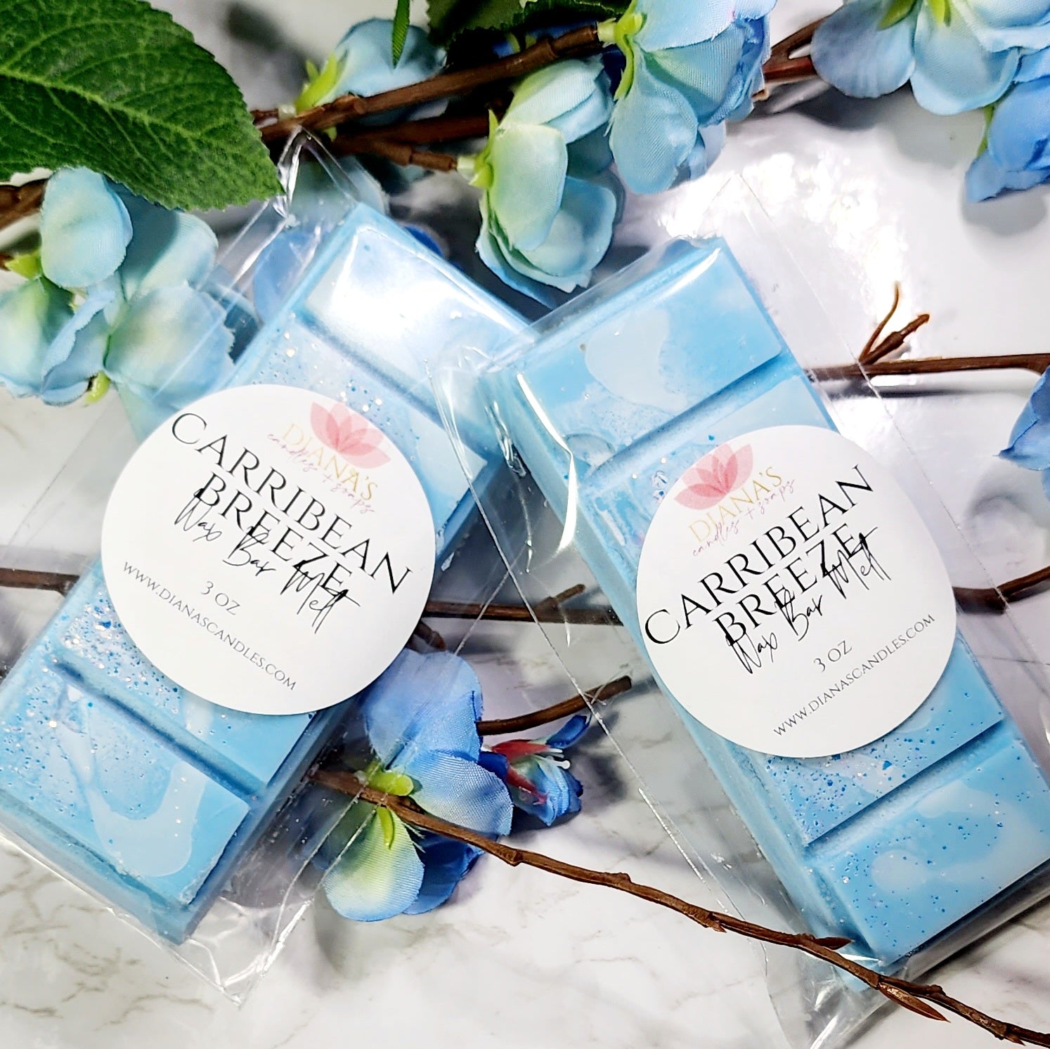 Caribbean Breeze Wax Snap Bar Diana's Candles and Soaps