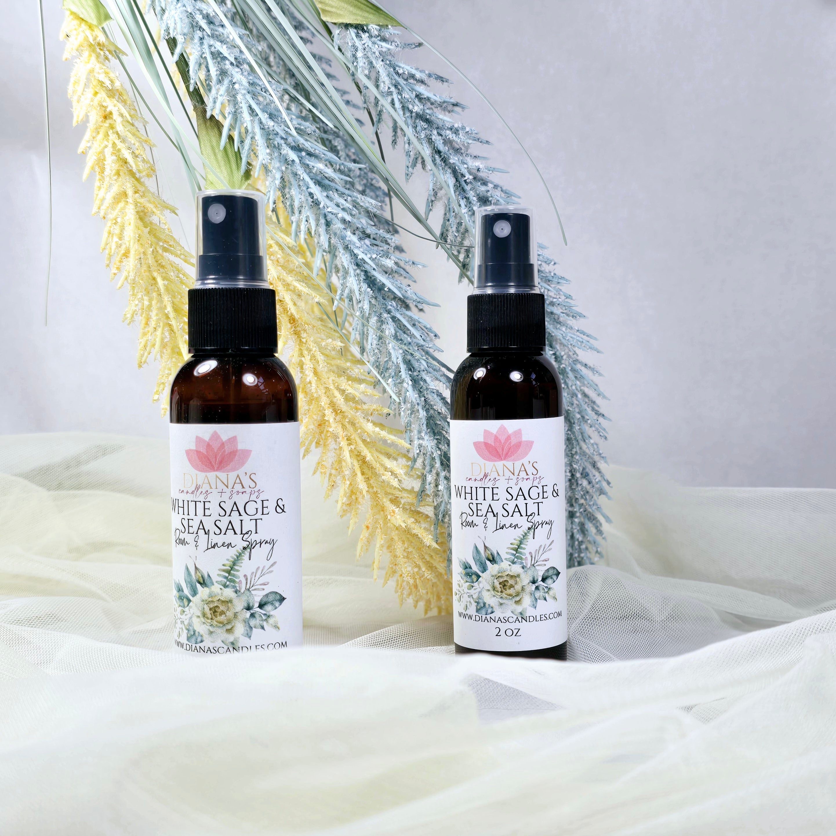 White Sage & Sea Salt Room Spray Diana's Candles and Soaps