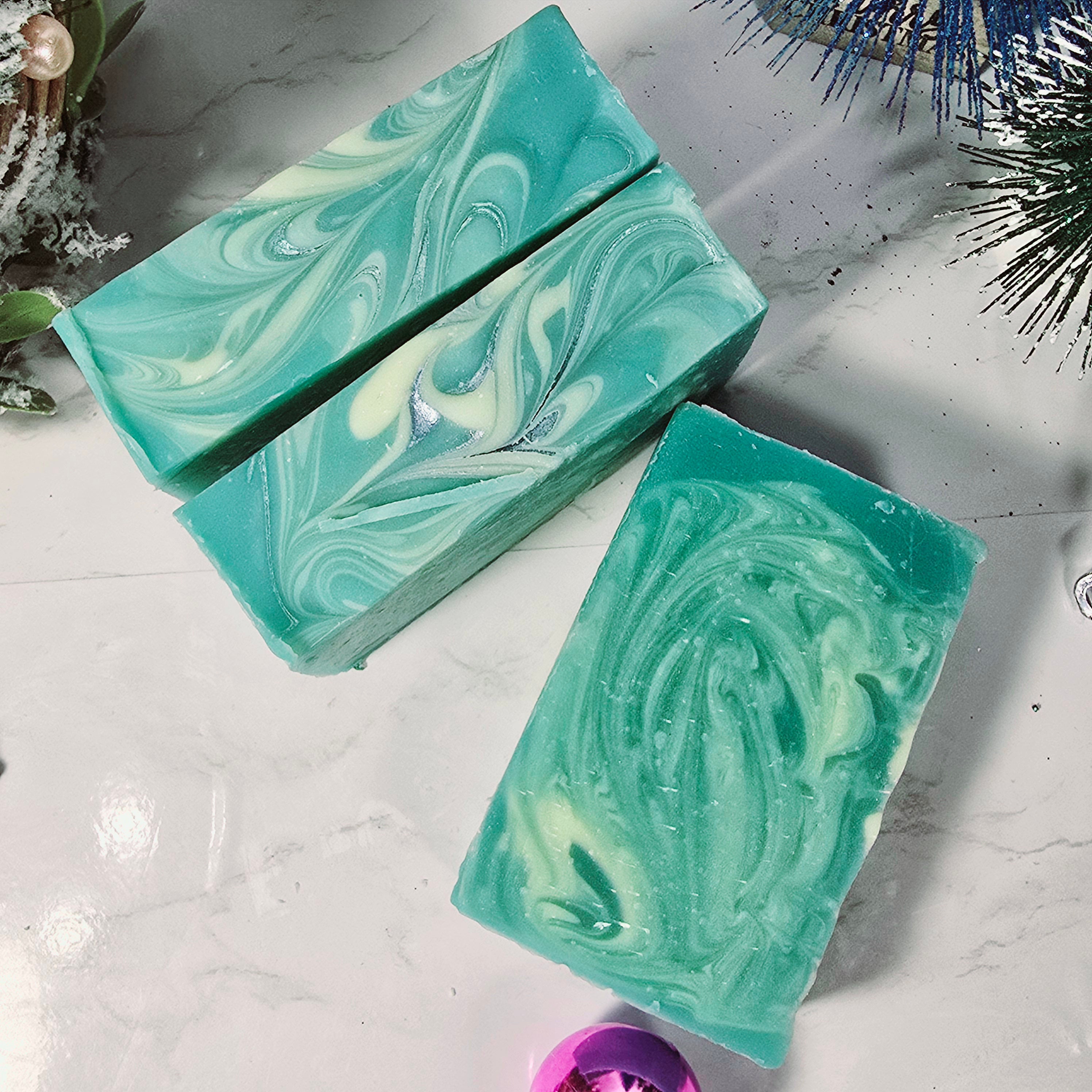 Frosted Icicles Soap Bar Diana's Candles and Soaps