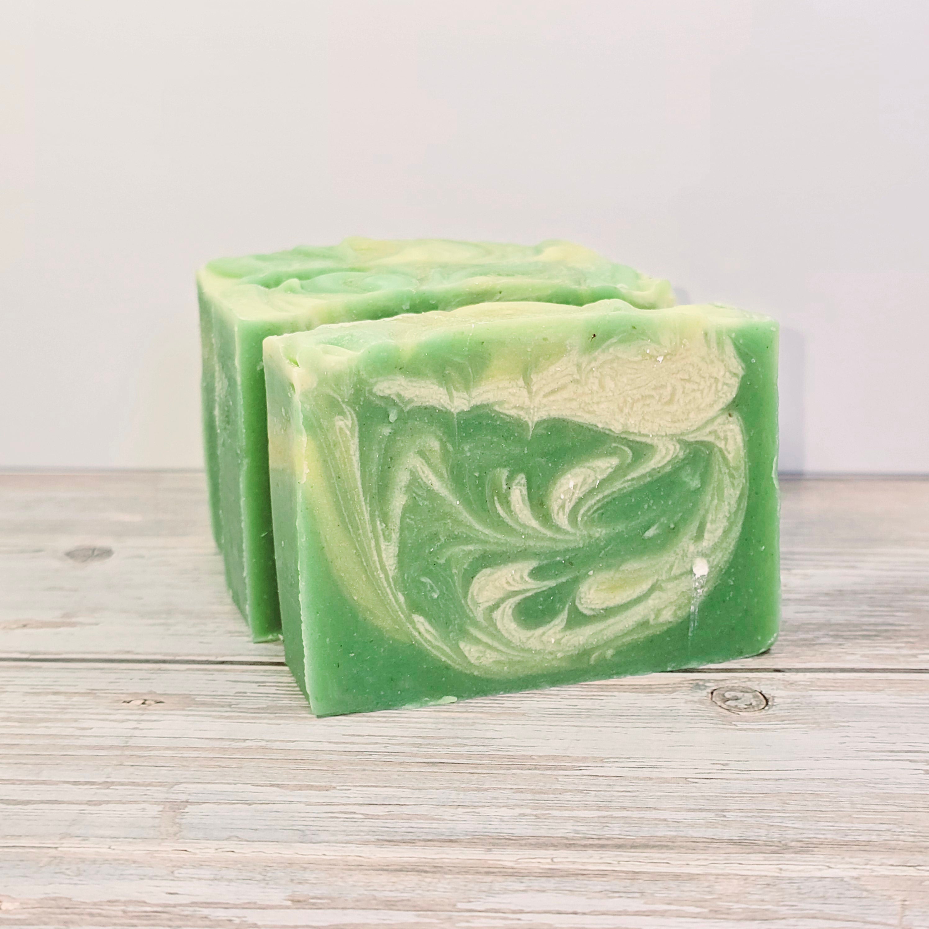 Moisturizing pumpkin and pear artisan soap for skin