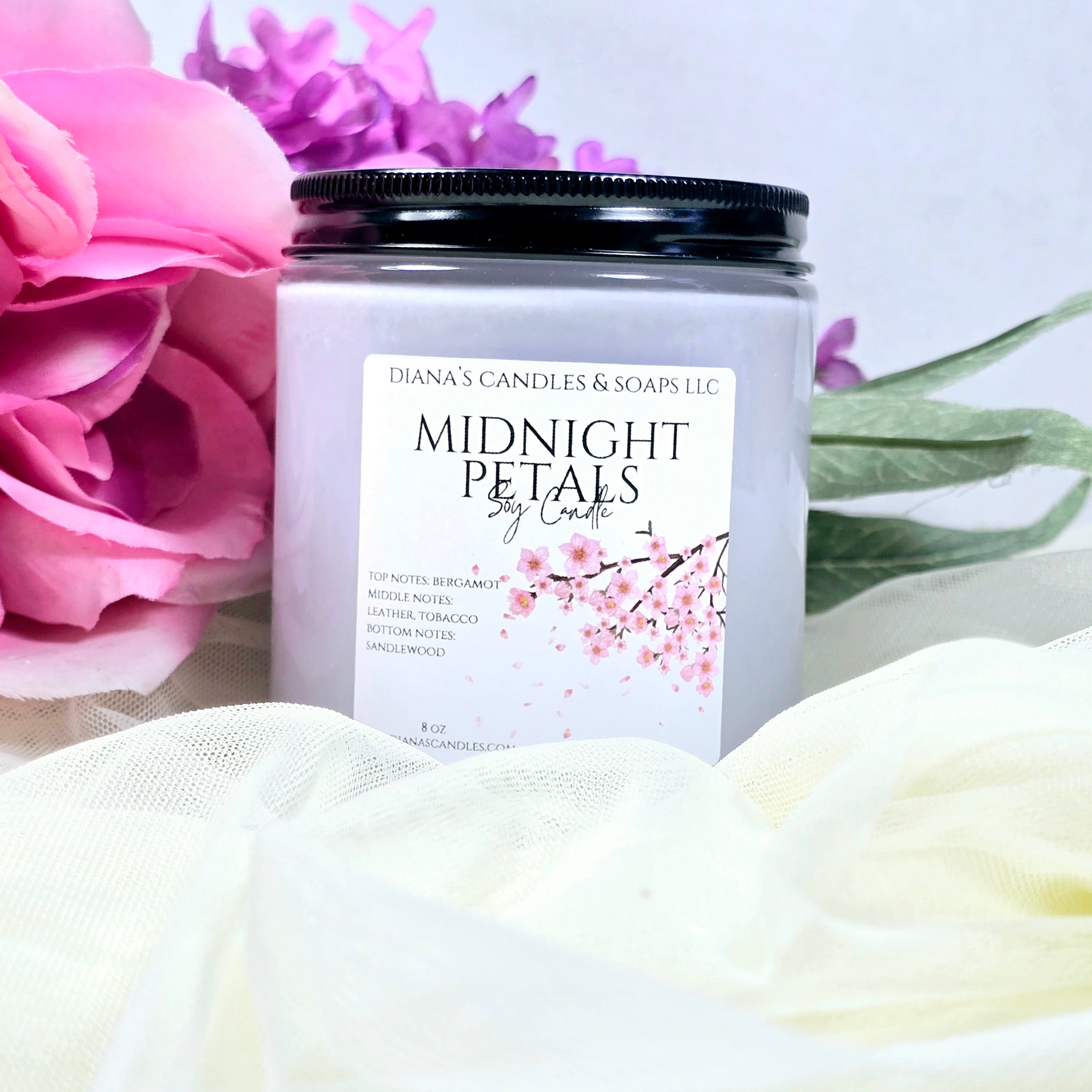Midnight Petals Candle Diana's Candles and Soaps