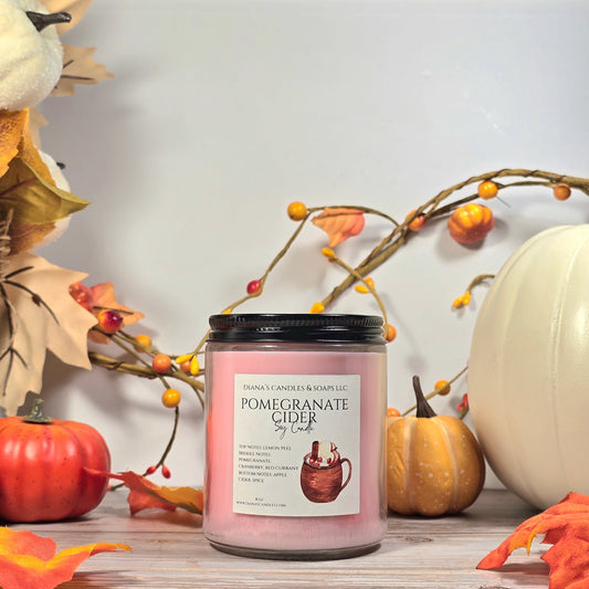 Pomegranate Cider Candle Diana's Candles and Soaps