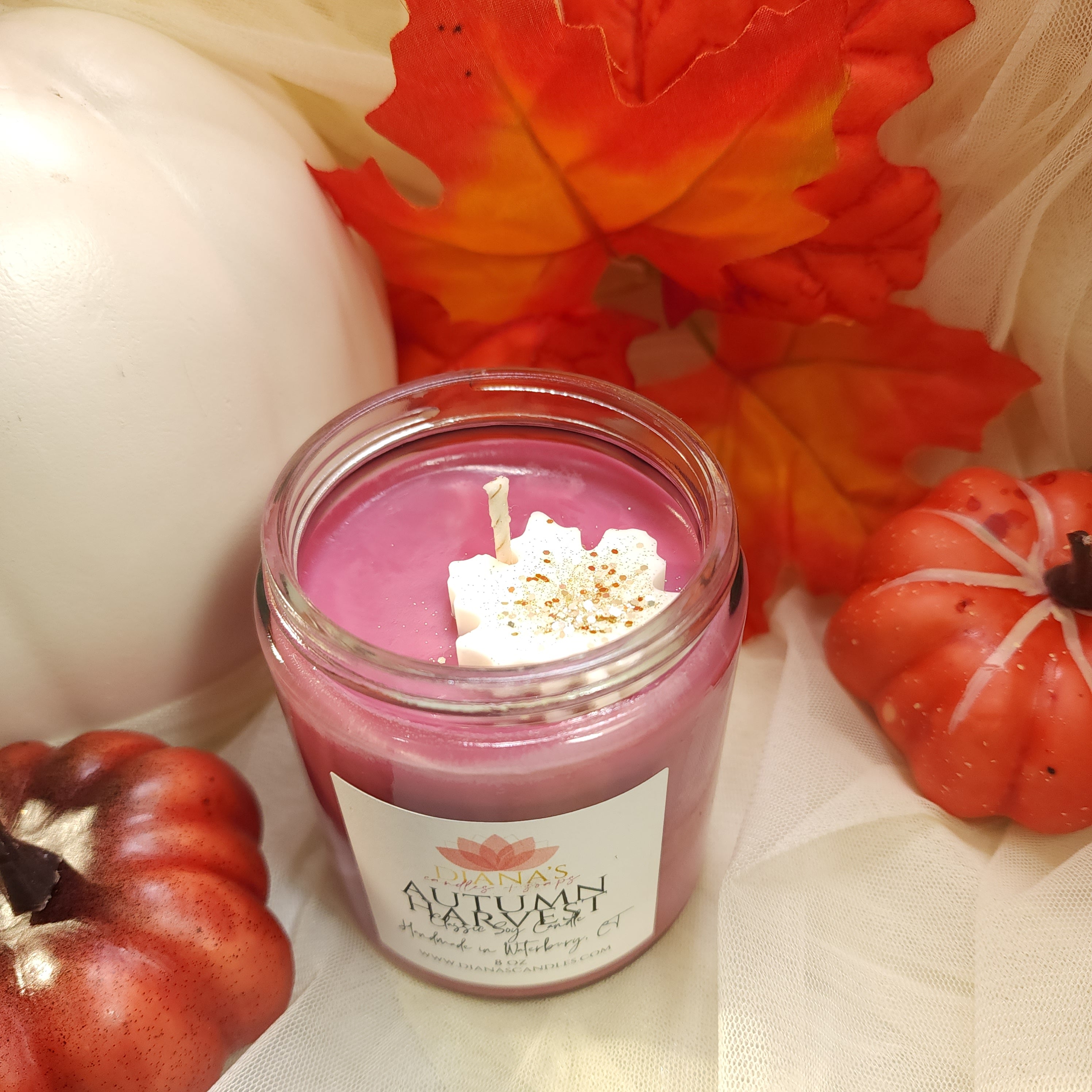Autumn Harvest Jar Candle Diana's Candles and Soaps 