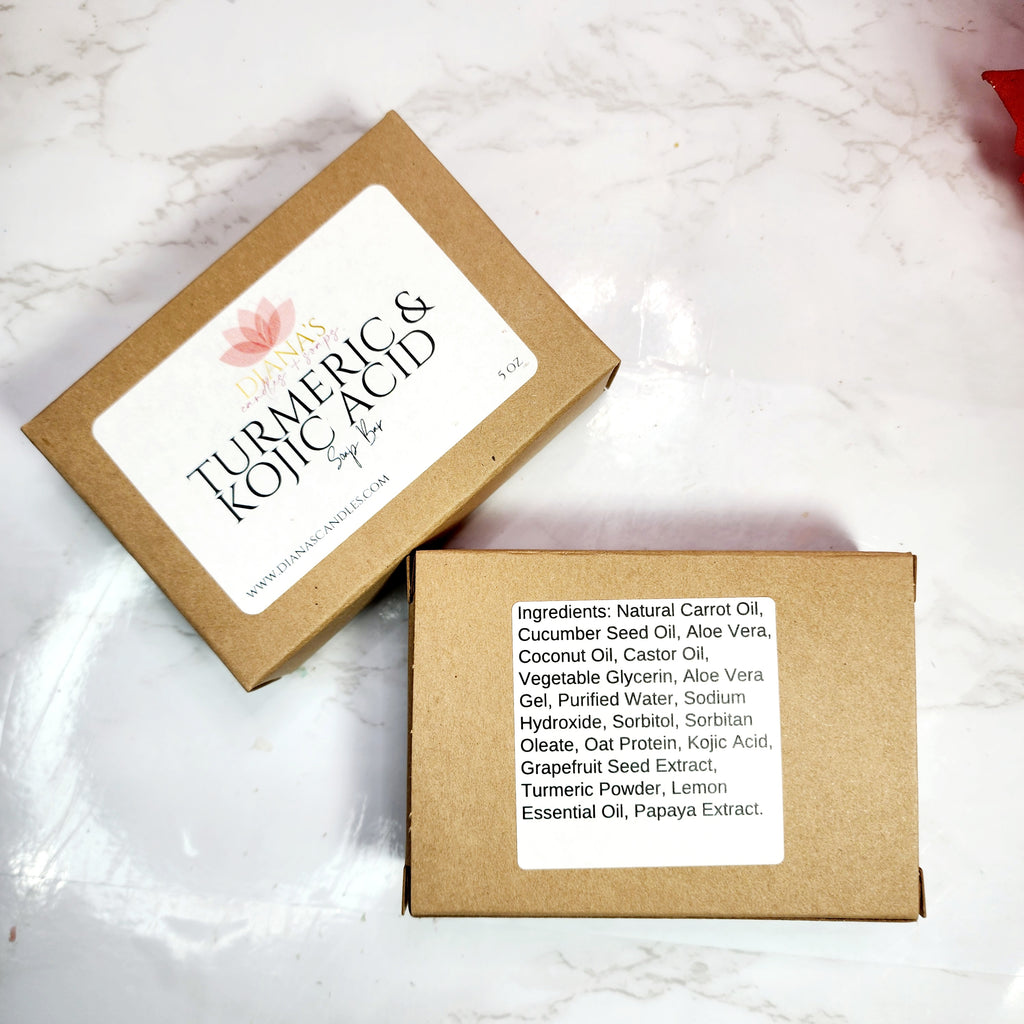 Turmeric & Kojic Acid Soap Bar Diana's Candles and Soaps 