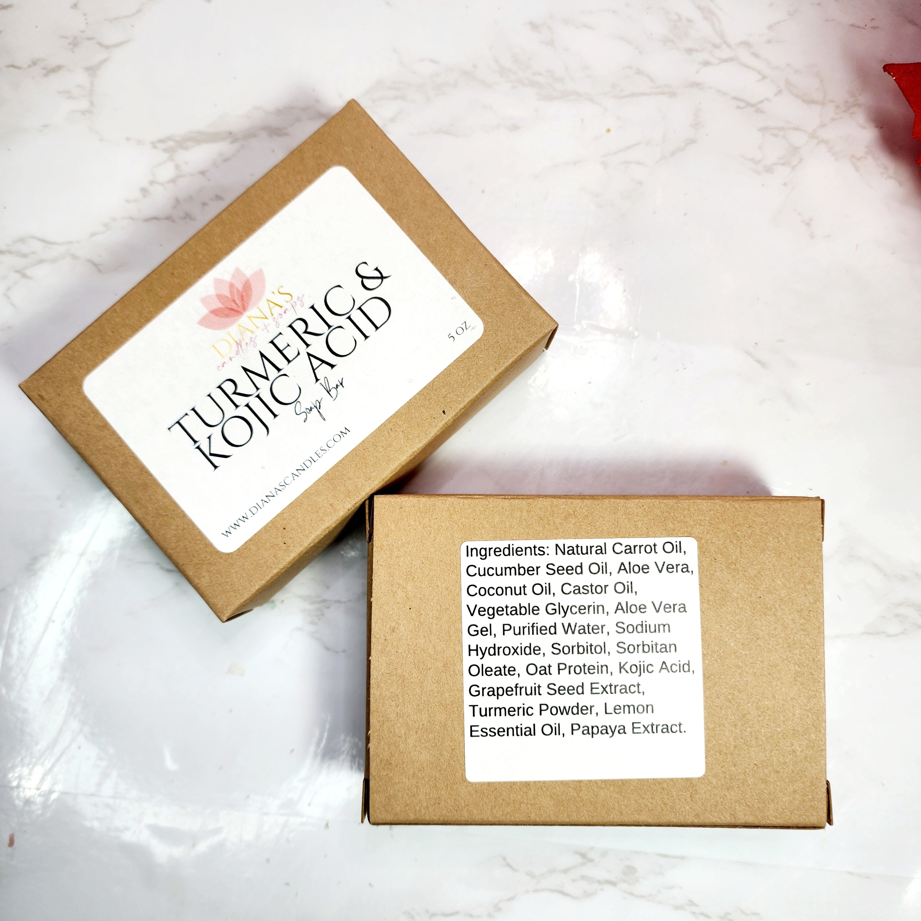 Turmeric & Kojic Acid Soap Bar Diana's Candles and Soaps 