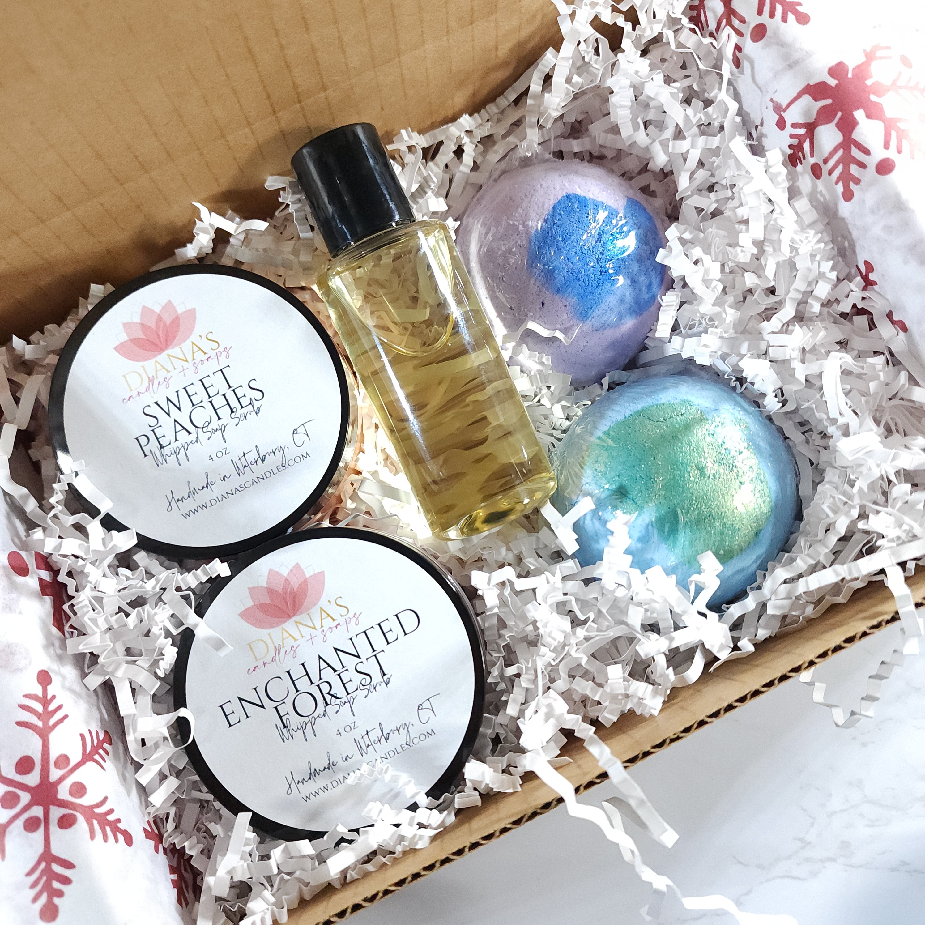 Luxurious Bath Gift Set Diana's Candles and Soaps