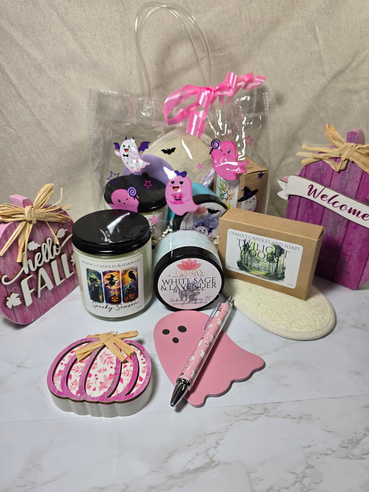Boo & Self Care Gift Set Diana's Candles and Soaps