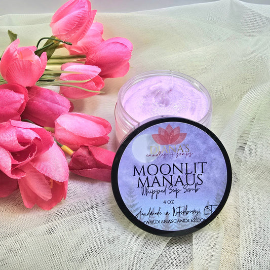 Moonlit Manaus Whipped Soap Scrub Diana's Candles and Soaps