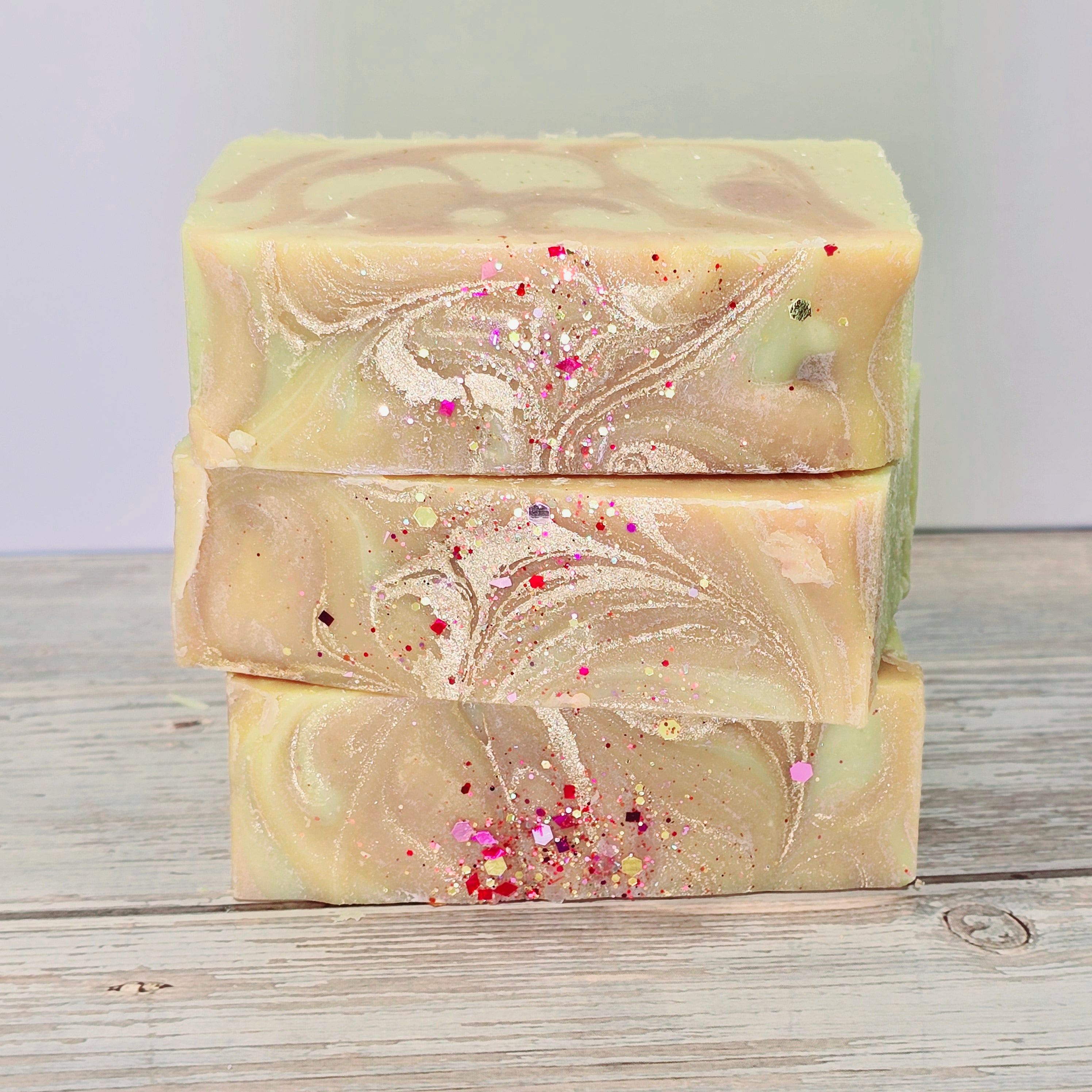 Peach Nectar Soap Bar with tropical fruit fragrance.