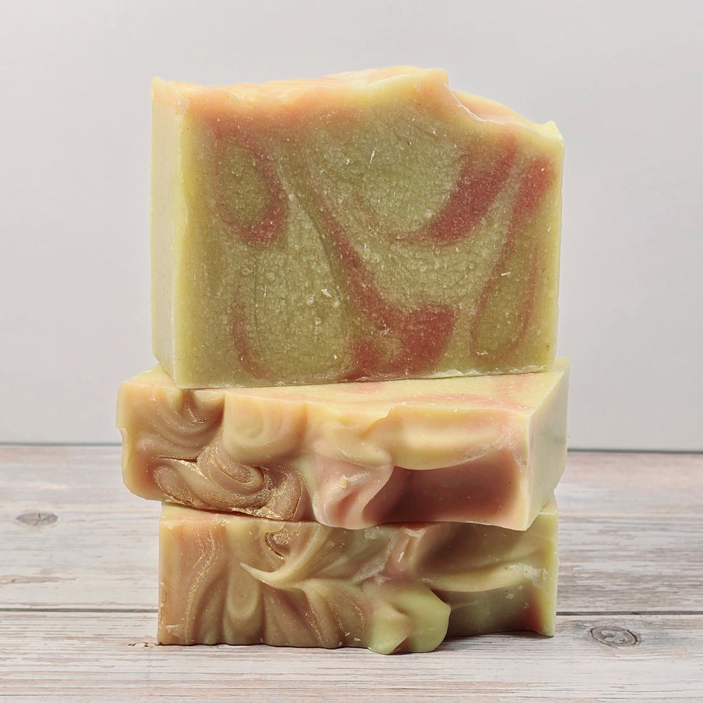 Handcrafted floral and ginger spice artisan soap