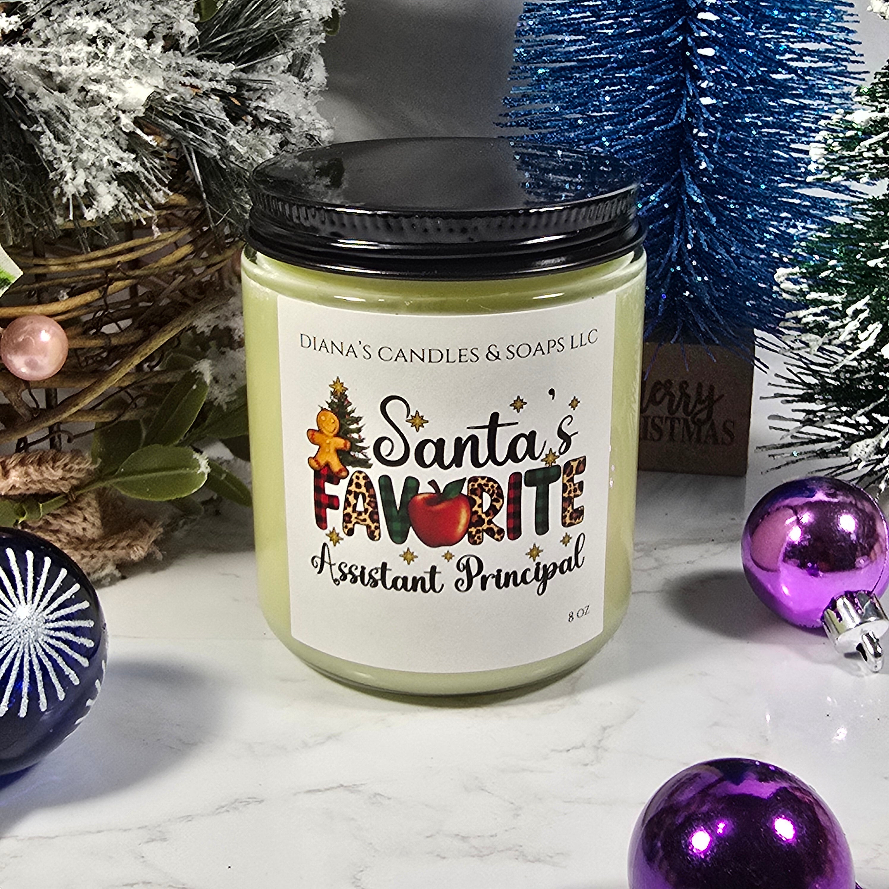 Santa's Favorite Assistant Candle Diana's Candles and Soaps