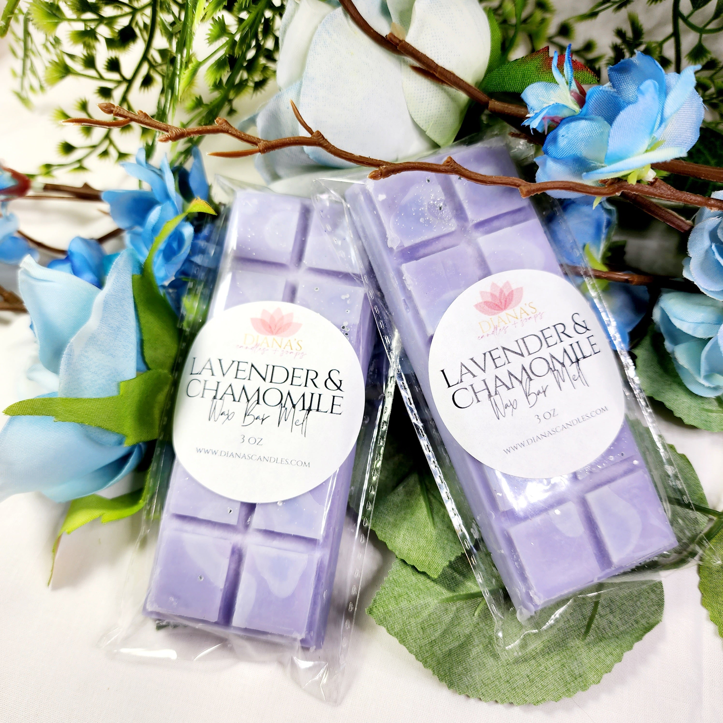 Lavender & Chamomile Wax Snap Bar Diana's Candles and Soaps 