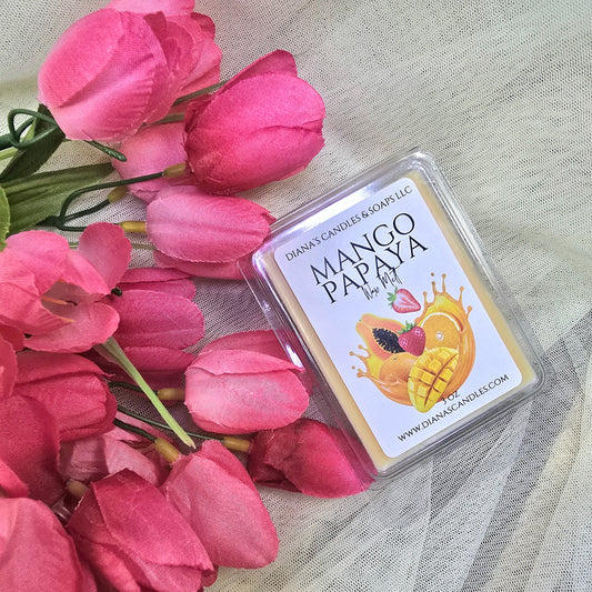 Mango Papaya Wax Melts Diana's Candles and Soaps