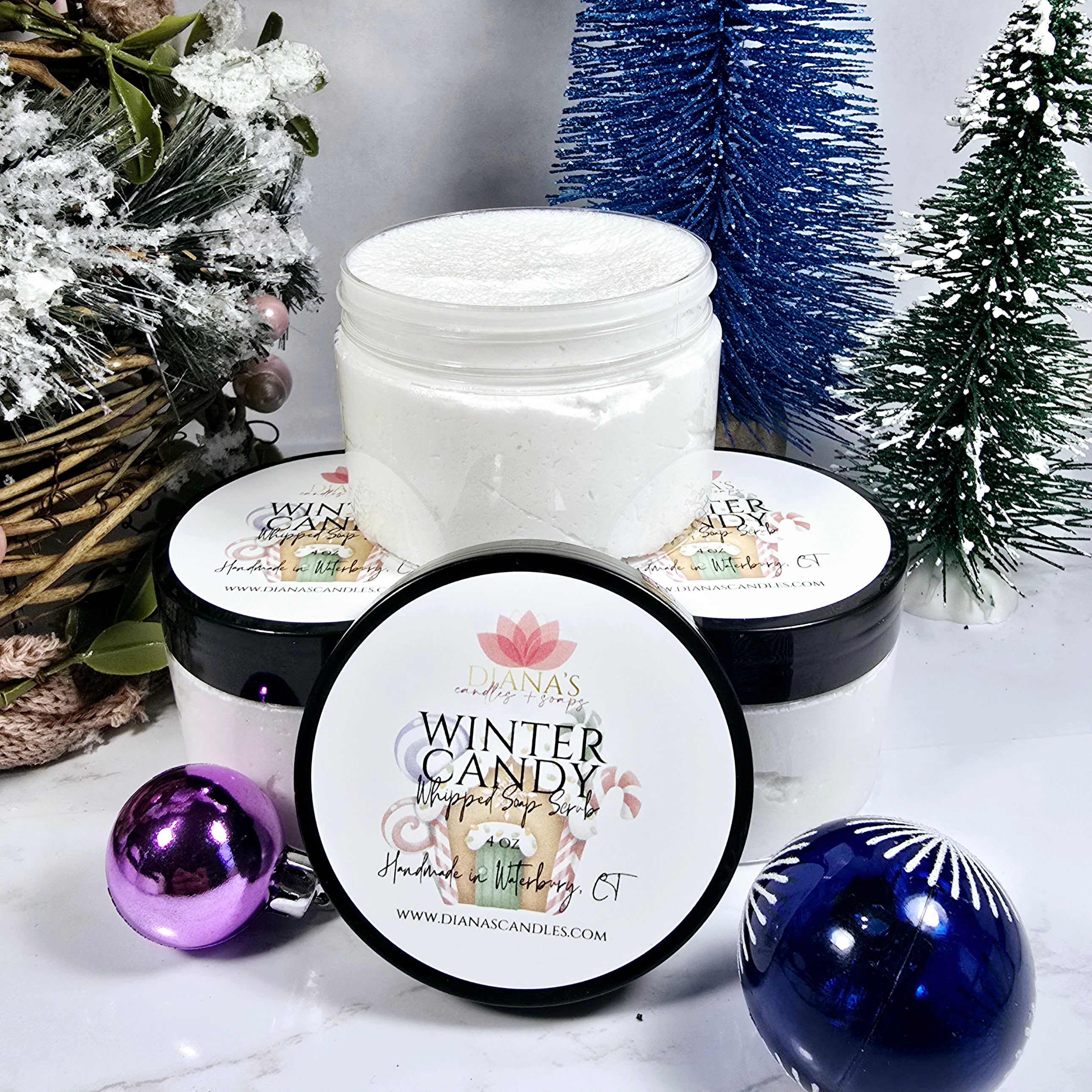 Winter Candy Sugar Scrub Diana's Candles and Soaps