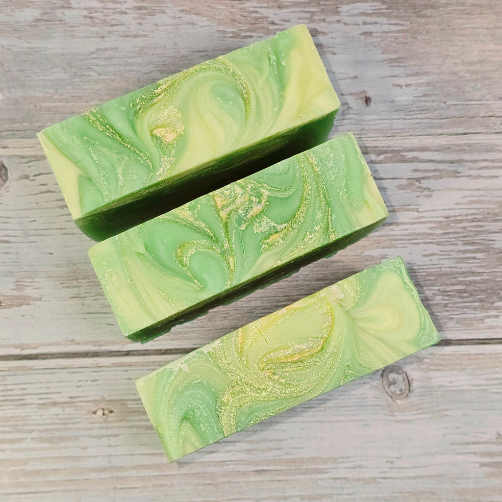 Handcrafted fall soap bar with fruity pear scent