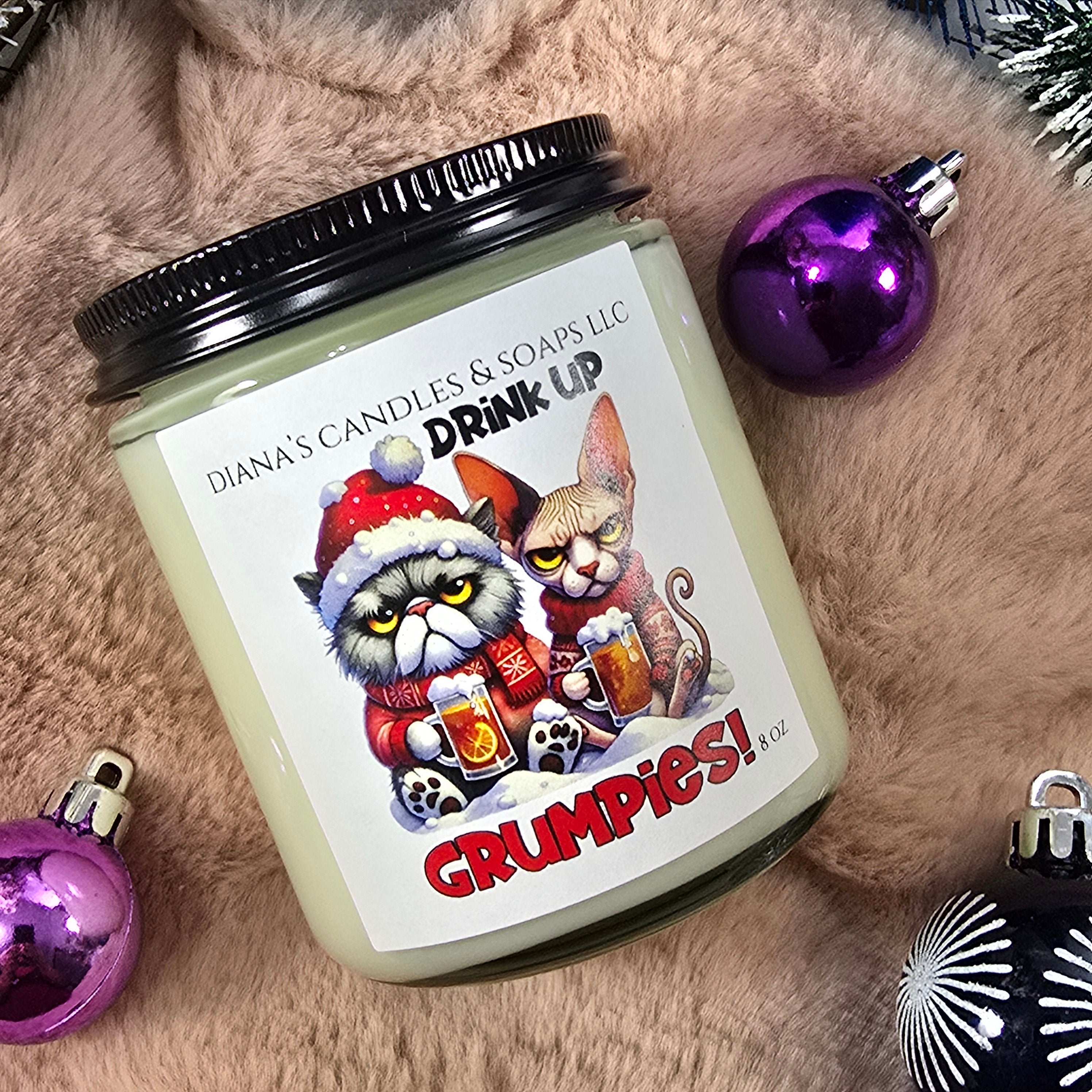 Drink Up Grumpies Candle Diana's Candles and Soaps