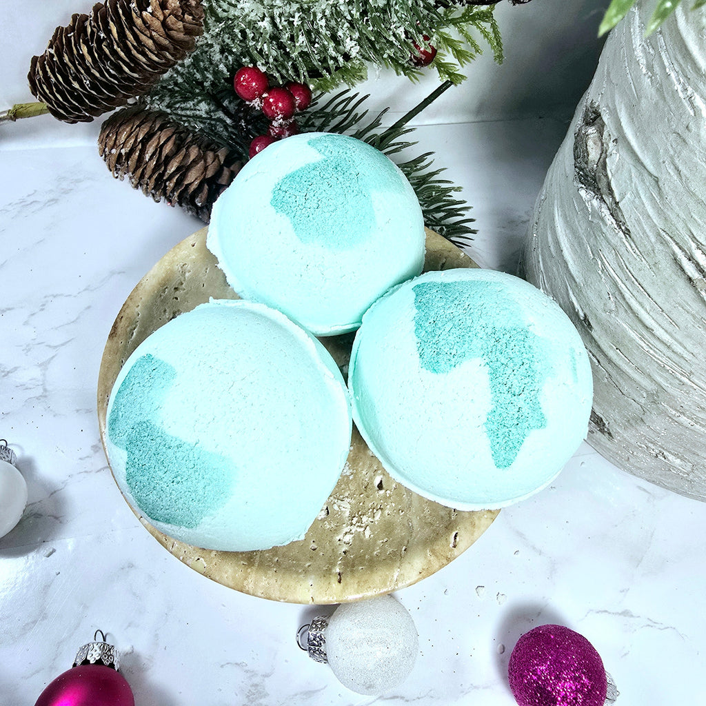Sparkling Mint Bath Bomb Diana's Candles and Soaps