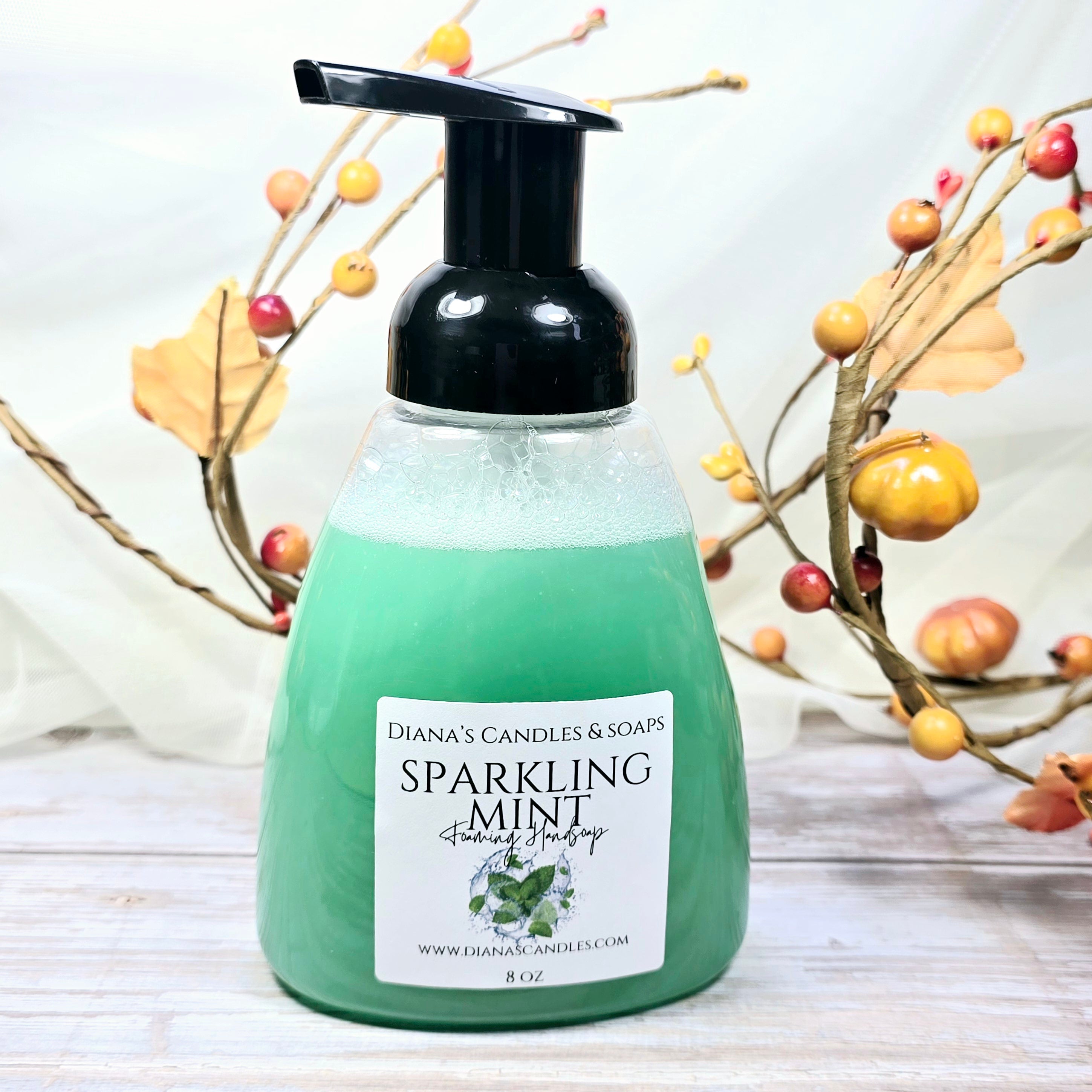 Moisturizing natural foaming hand soap with aloe vera