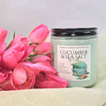 Cucumber & Sea Salt Jar Candle Diana's Candles and Soaps