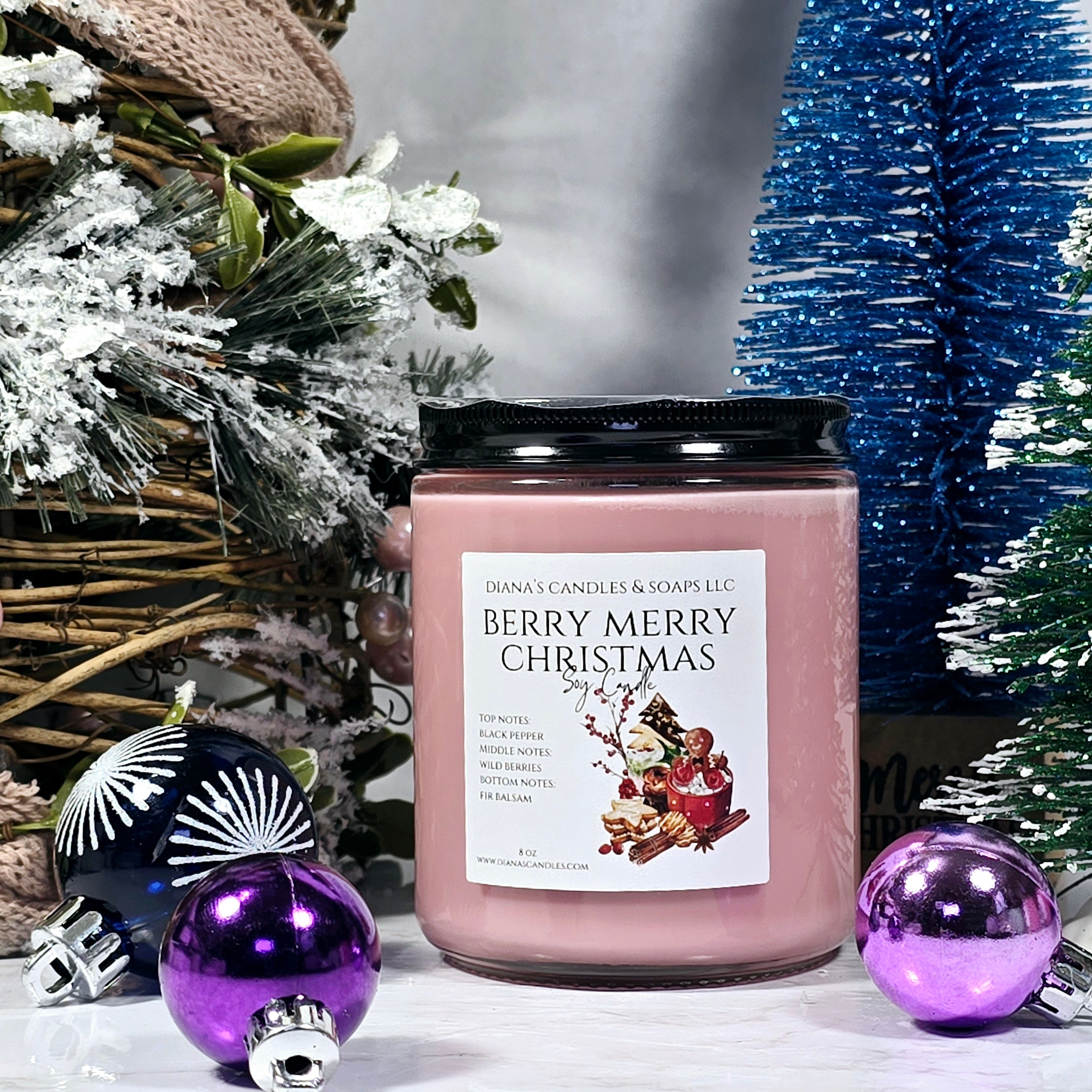 Berry Merry Christmas Candle Diana's Candles and Soaps