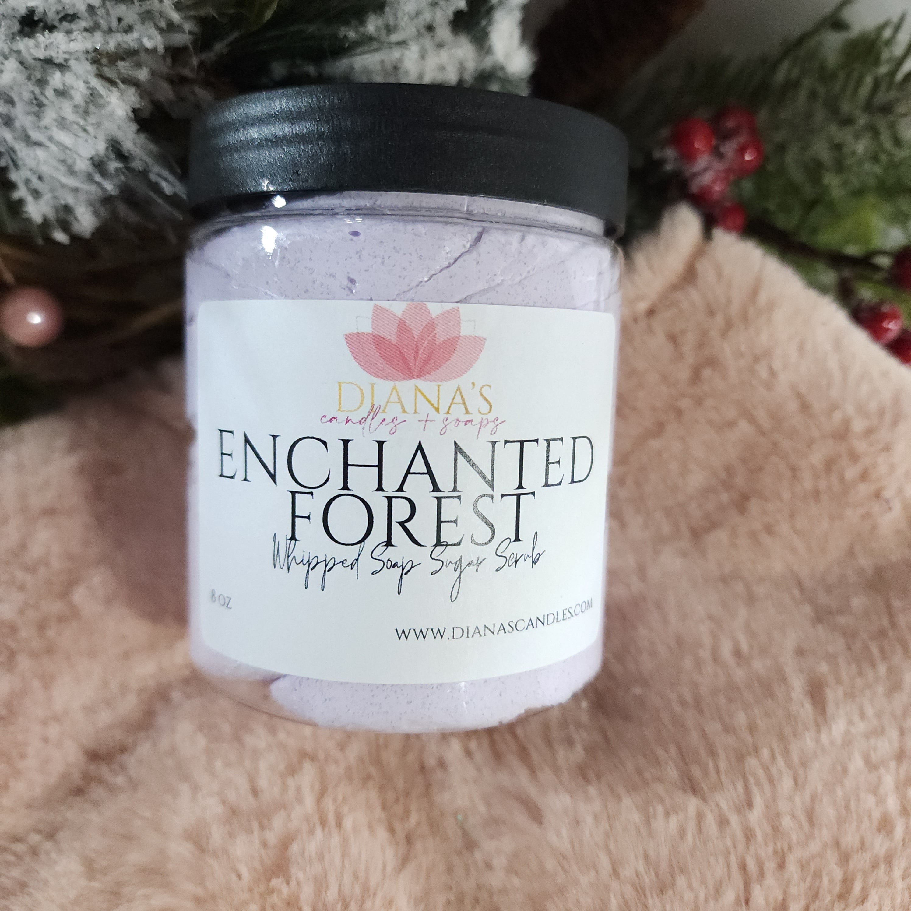 Enchanted Forest Whipped Soap Scrub Diana's Candles and Soaps