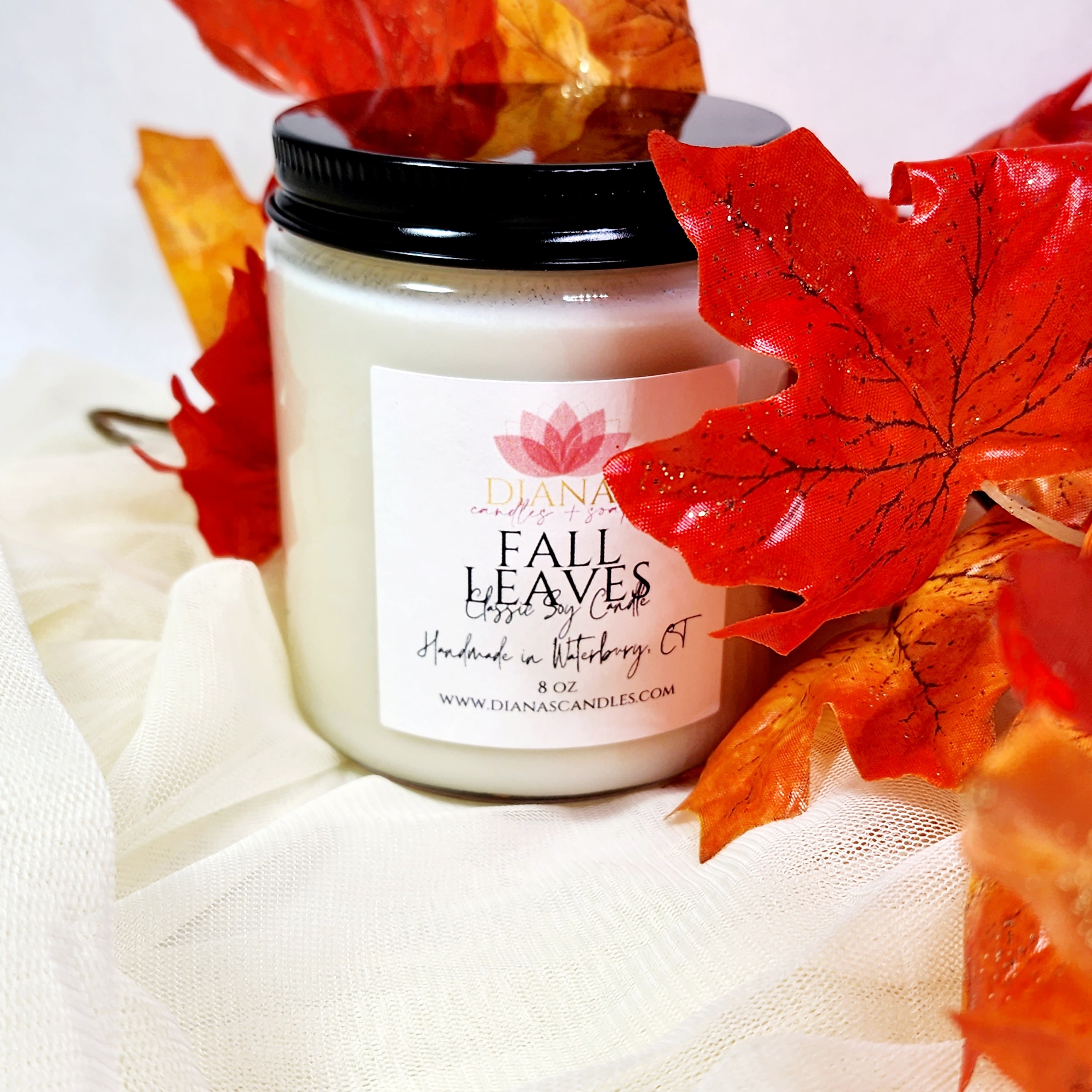 Fall Leaves Classic Candle Diana's Candles and Soaps 