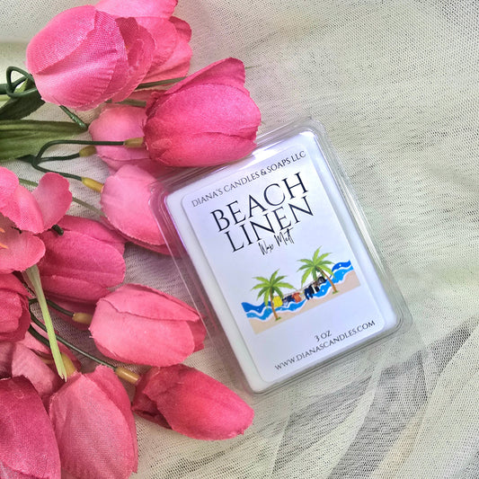 Beach Linen Wax Melts Diana's Candles and Soaps