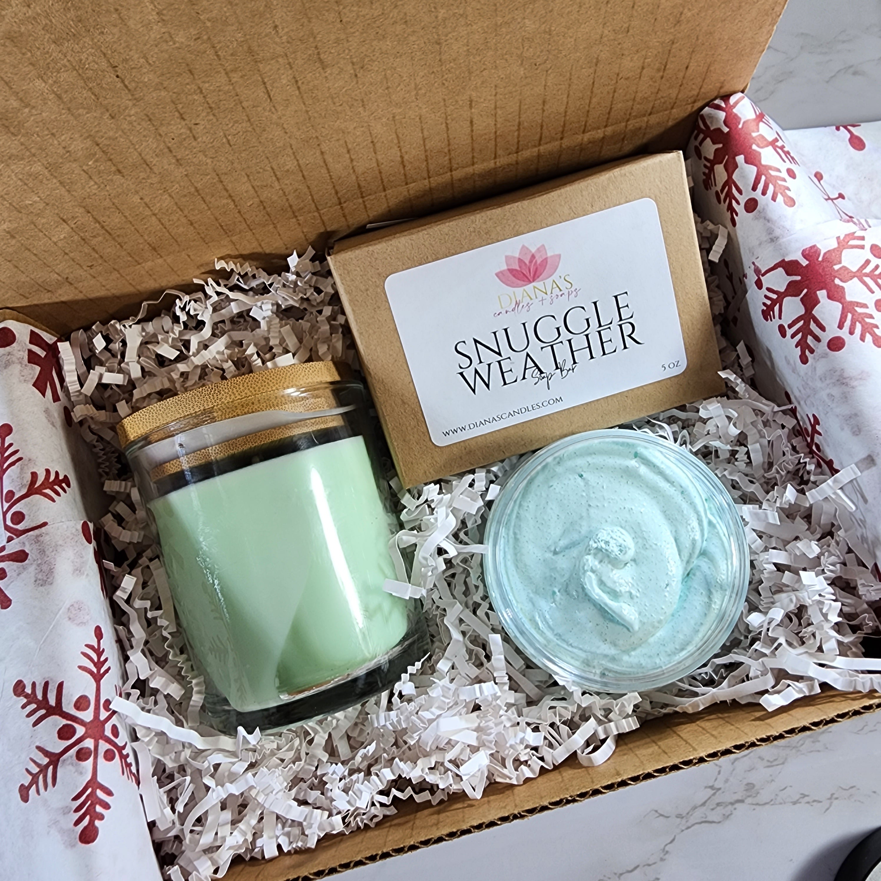 Snuggle Weather Gift Set Diana's Candles and Soaps