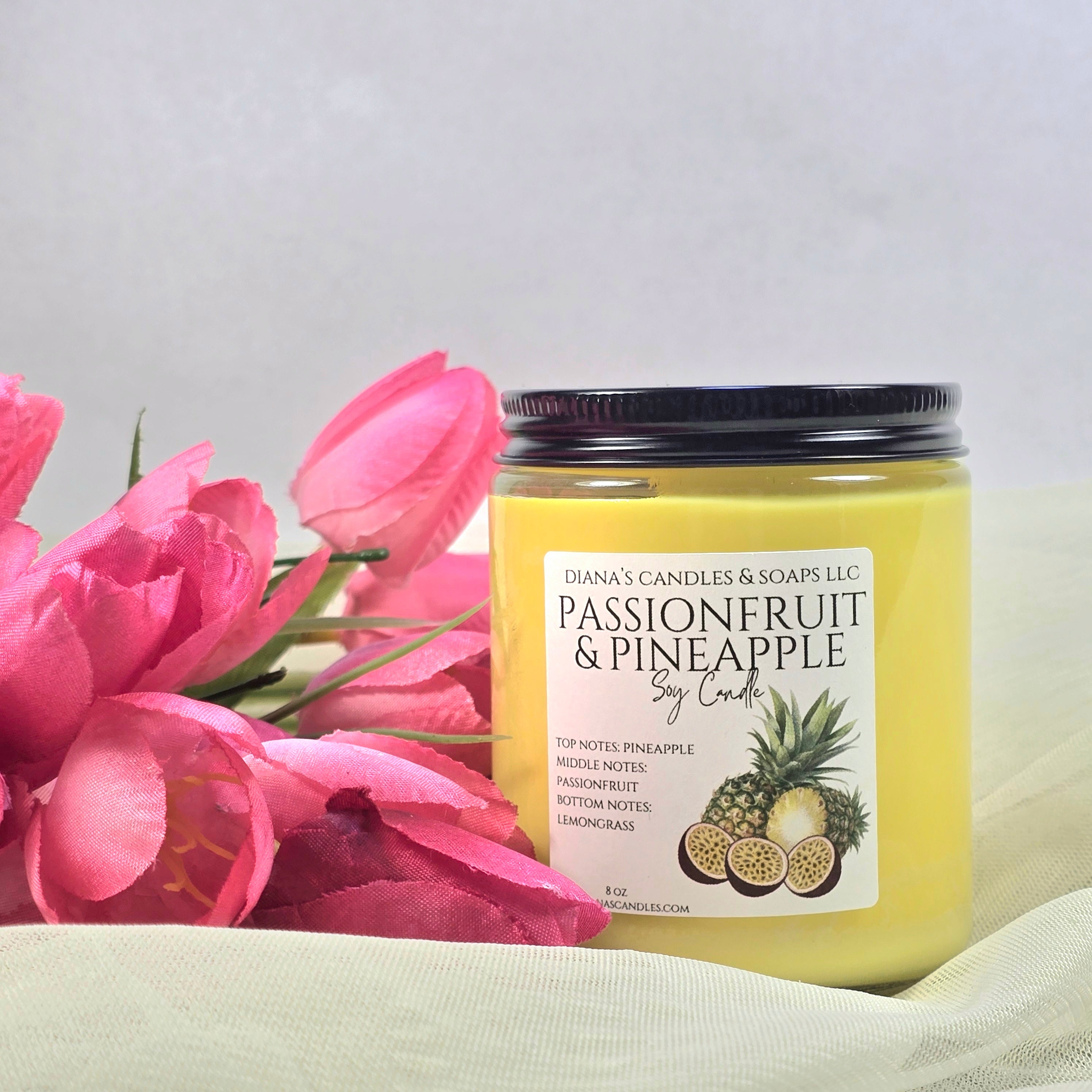 Passionfruit & Pineapple Candle Diana's Candles and Soaps