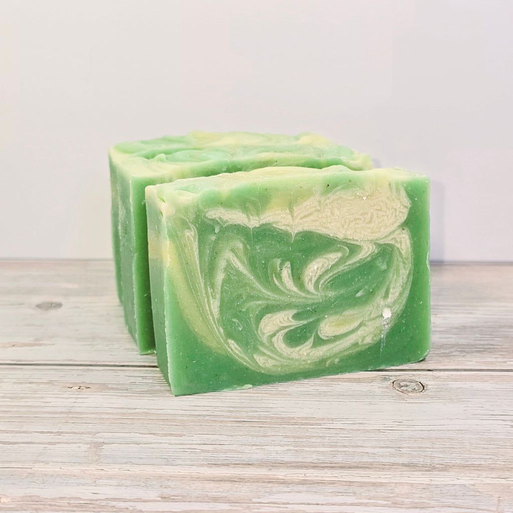 Moisturizing pumpkin and pear artisan soap for skin