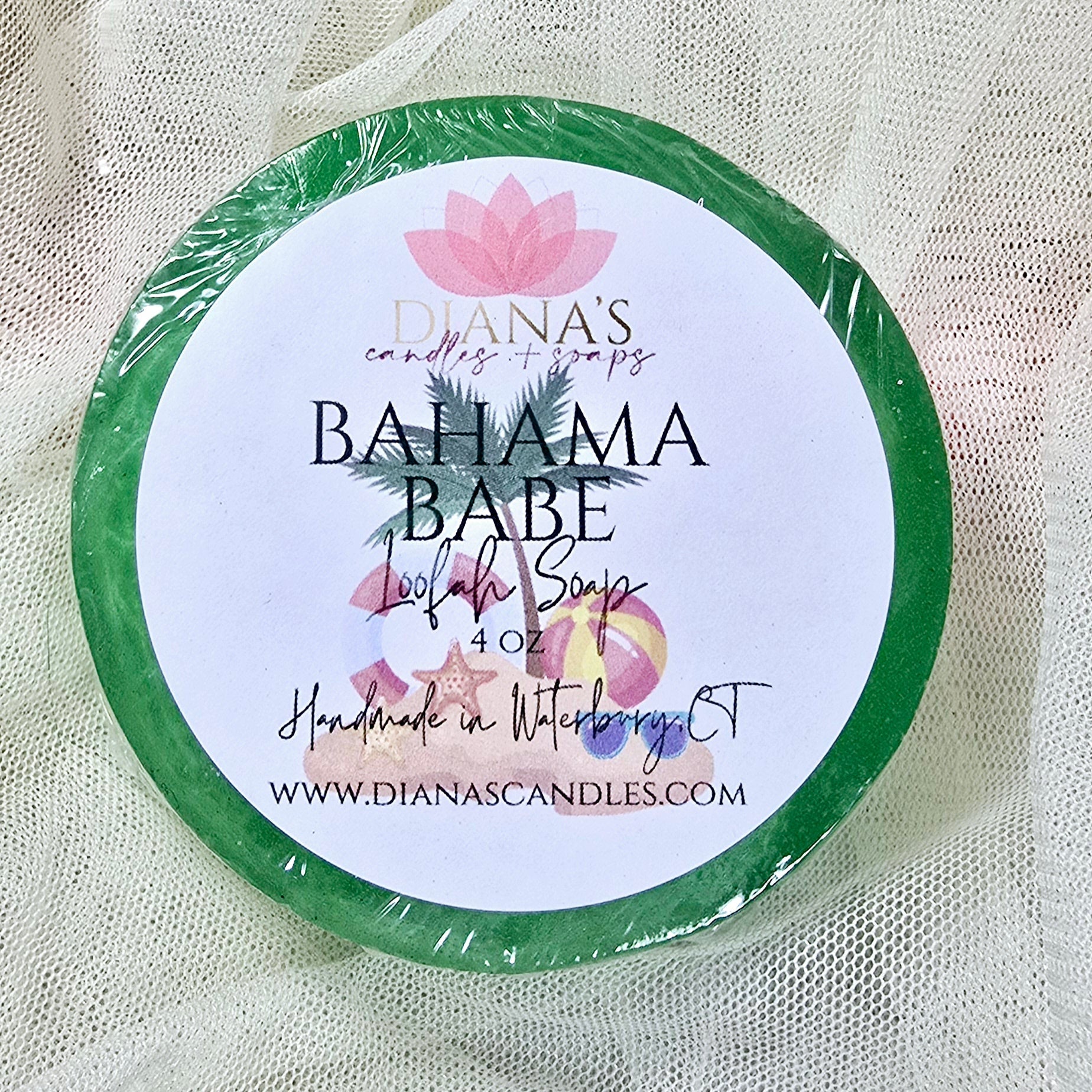 Bahama Babe Loofah Soap Diana's Candles and Soaps