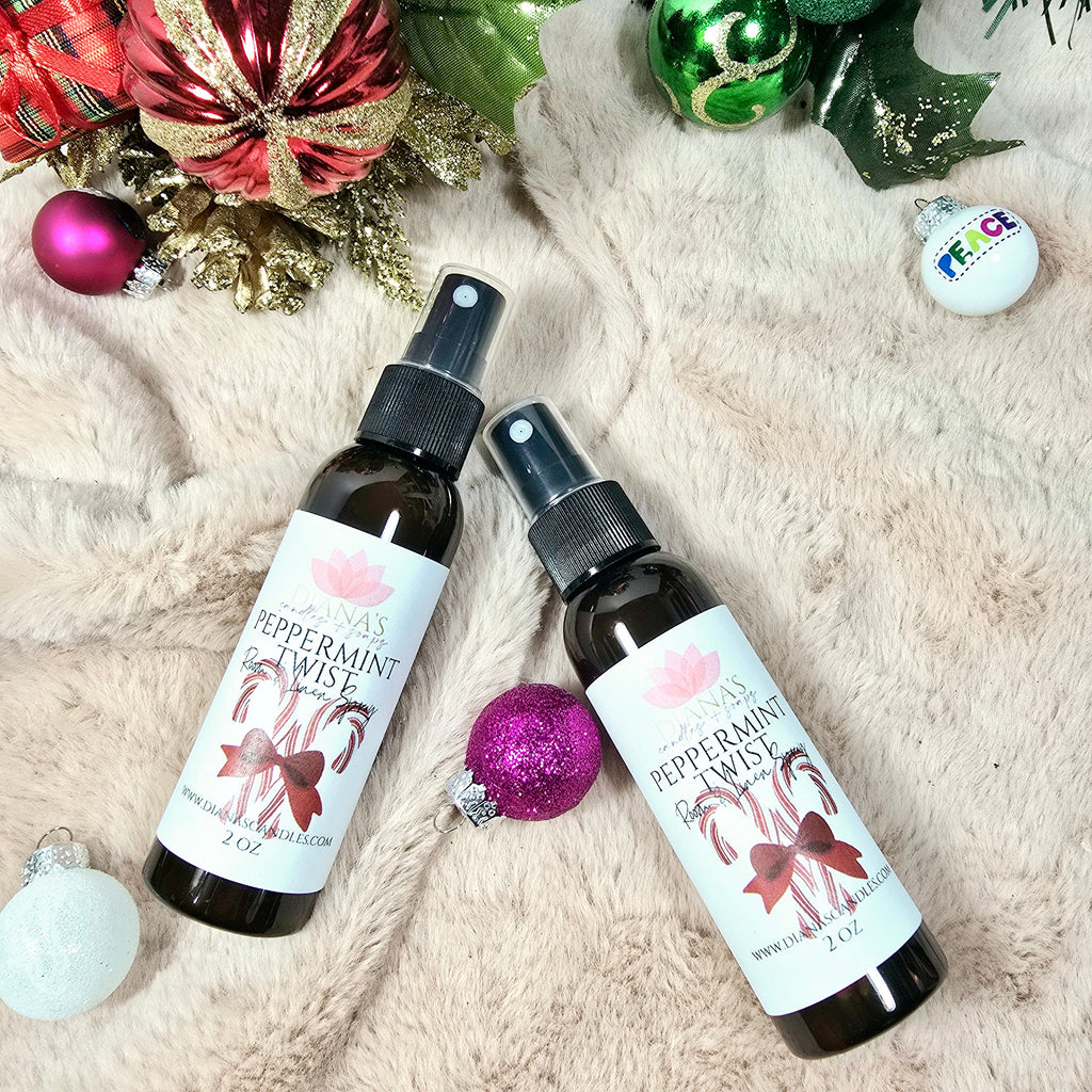 Peppermint Twist Room Spray Diana's Candles and Soaps