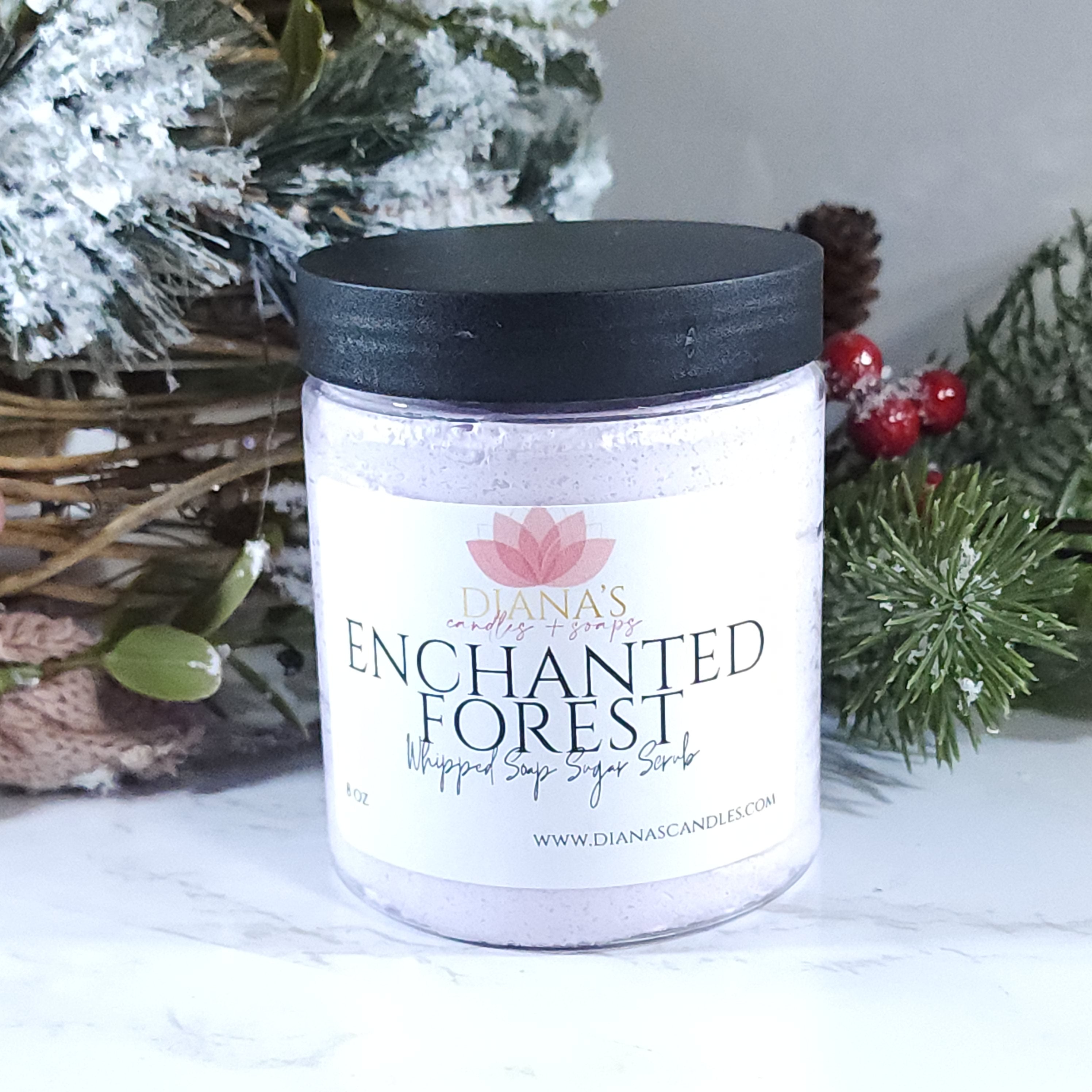 Enchanted Forest Whipped Soap Scrub Diana's Candles and Soaps