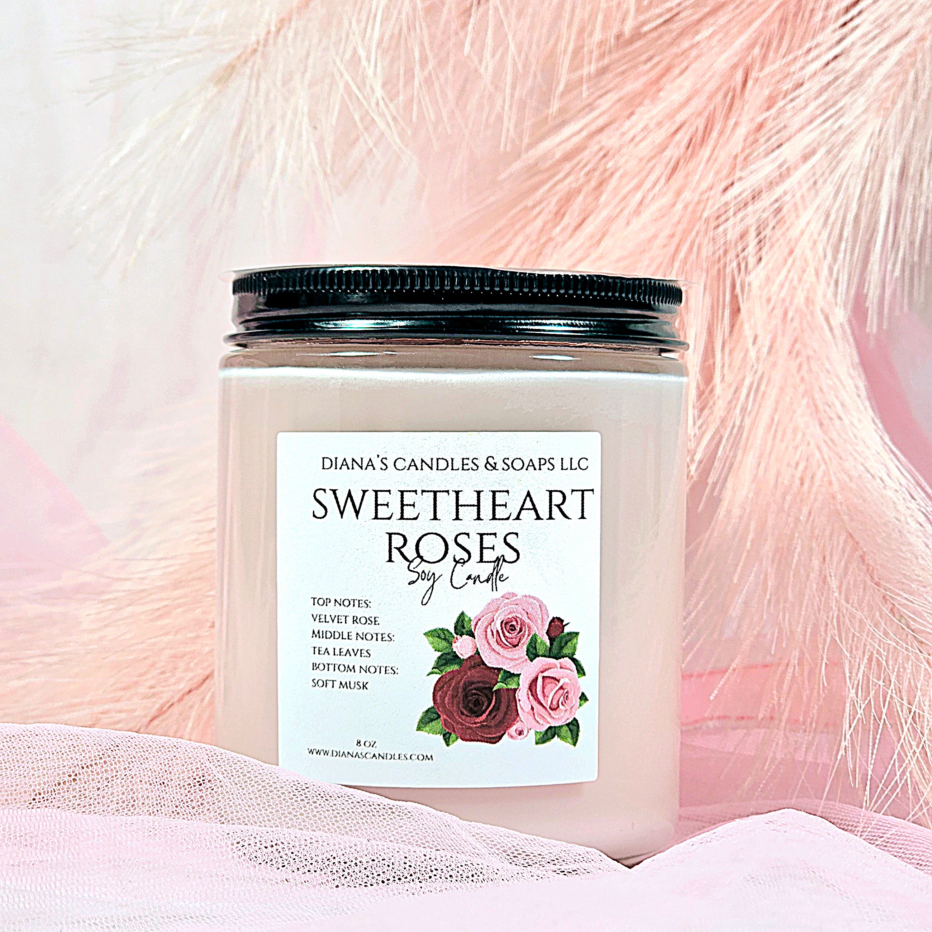 Sweetheart Roses Candle