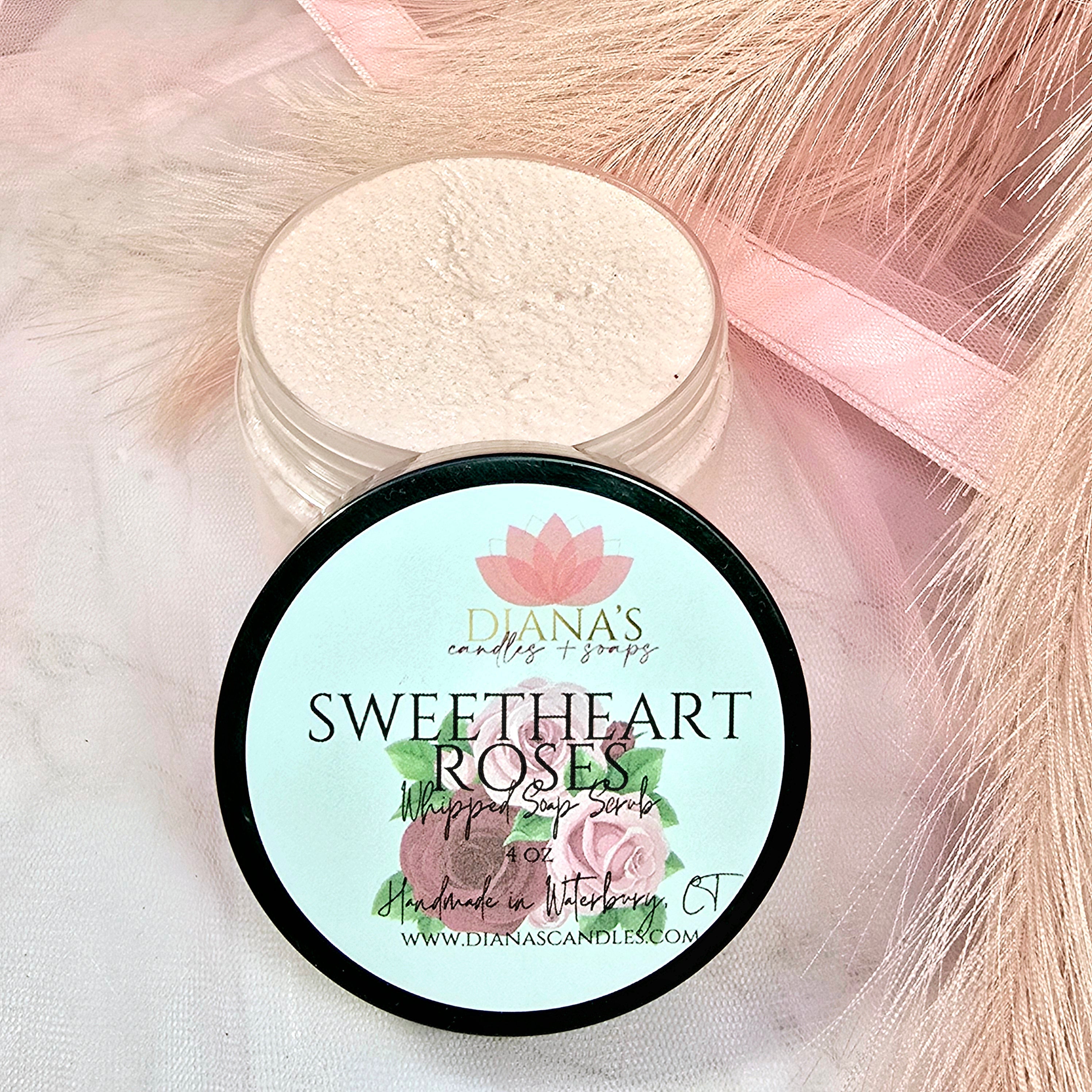 Sweetheart Roses Whipped Soap Scrub