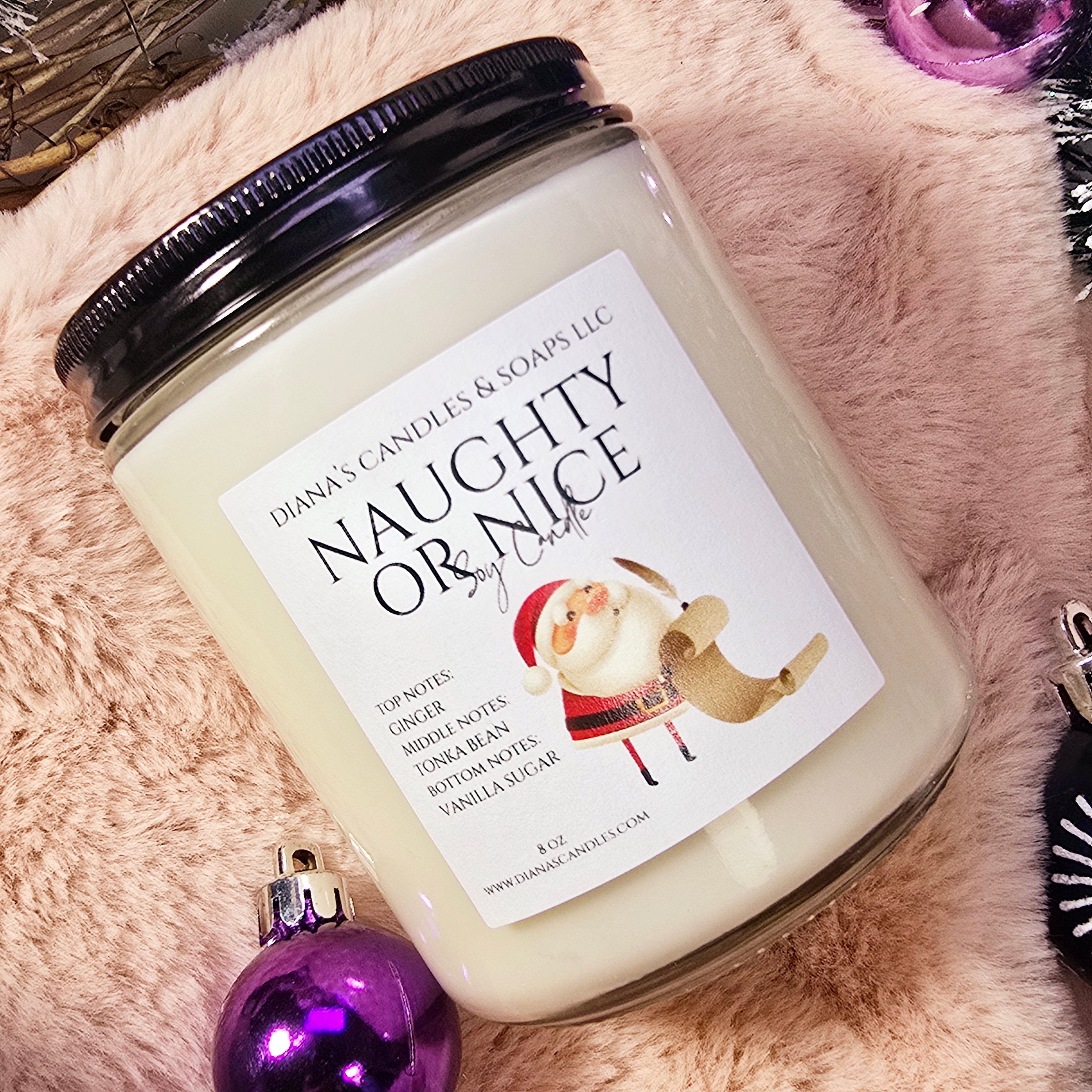 Naughty or Nice Candle Diana's Candles and Soaps