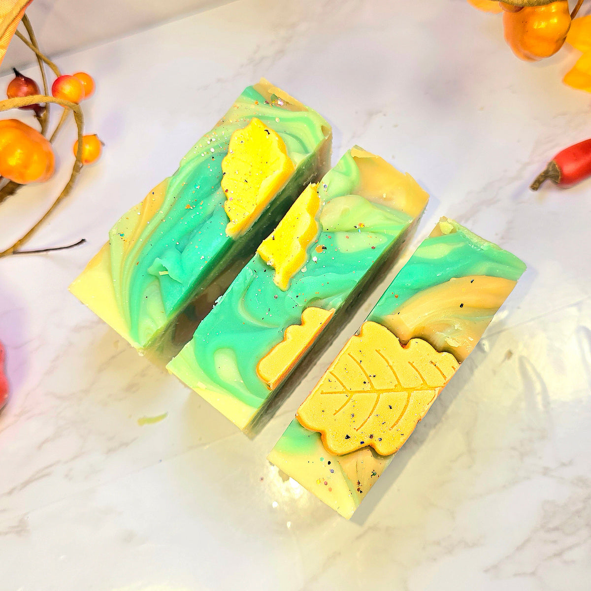 Fall Leaves Soap Bar Diana's Candles and Soaps
