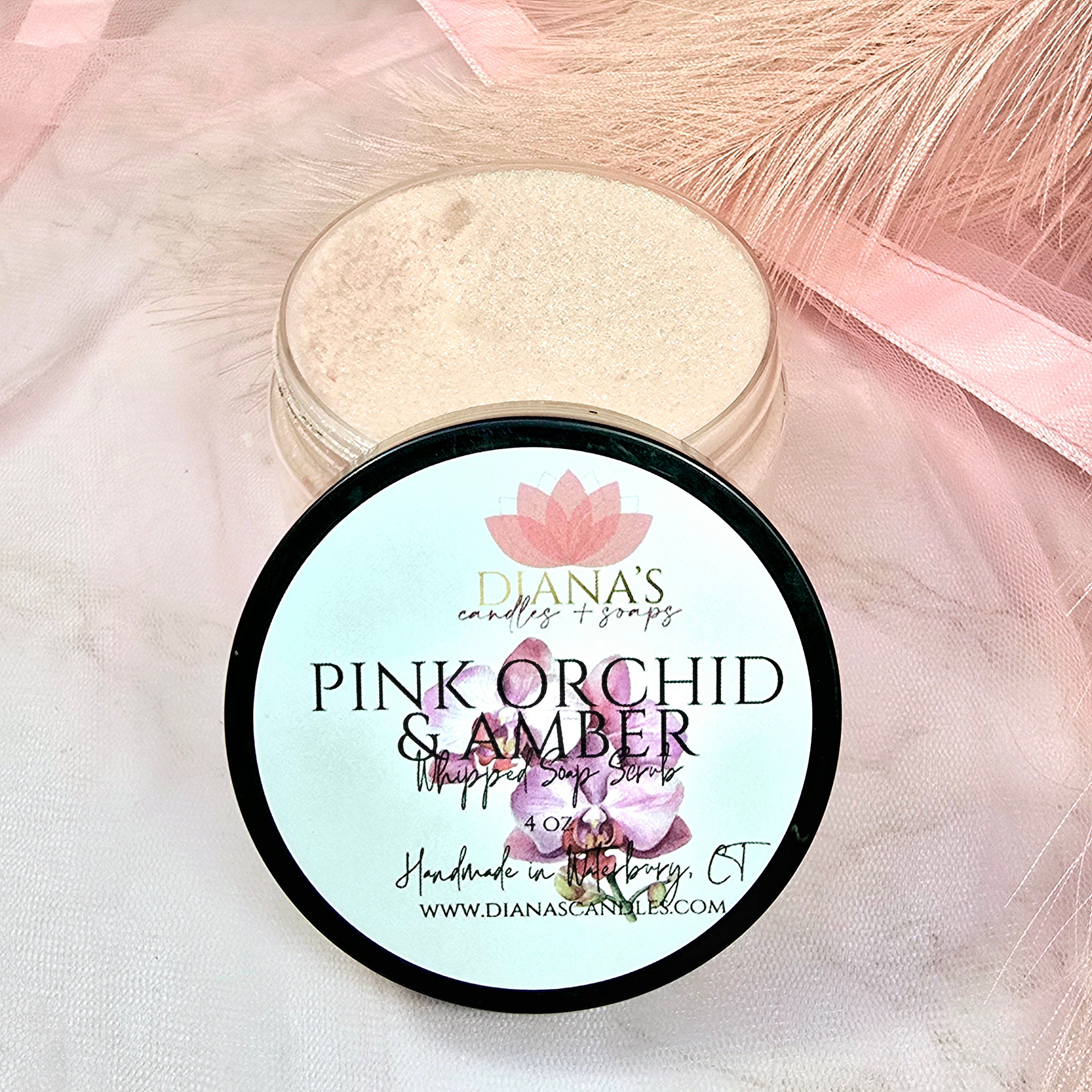 Pink Orchid & Amber Whipped Soap Scrub