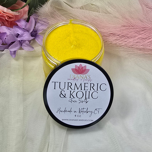 Turmeric and Kojic Face Scrub Diana's Candles and Soaps