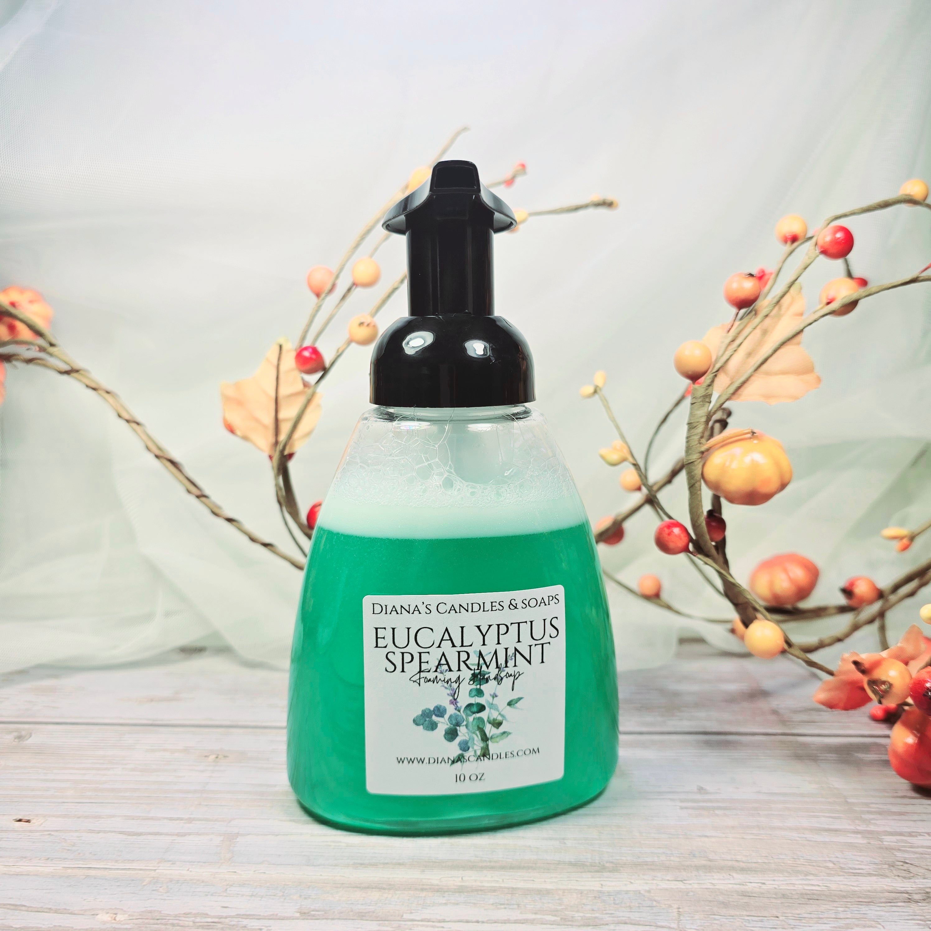 Eucalyptus Spearmint Foaming Hand Soap in pump bottle