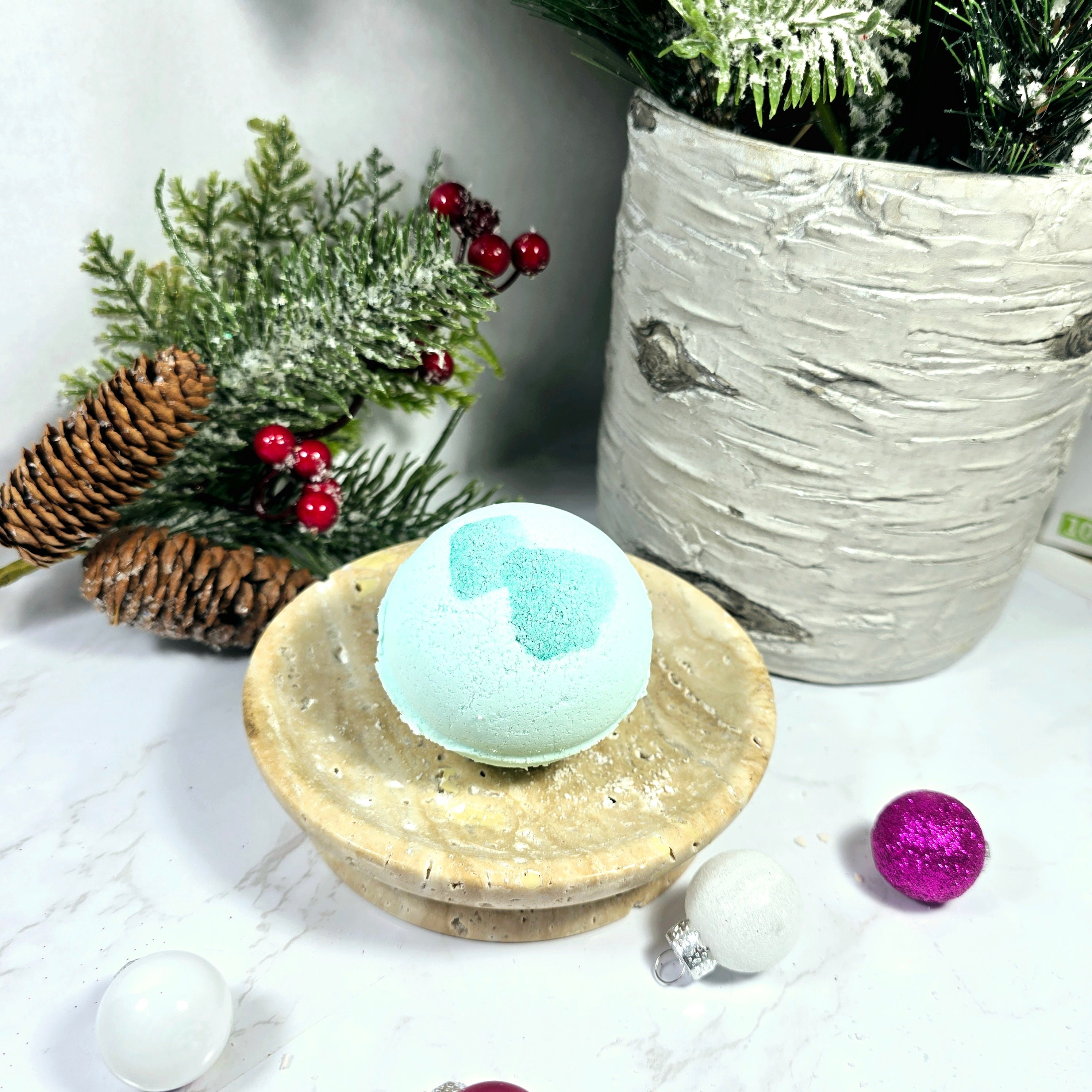 Sparkling Mint Bath Bomb Diana's Candles and Soaps